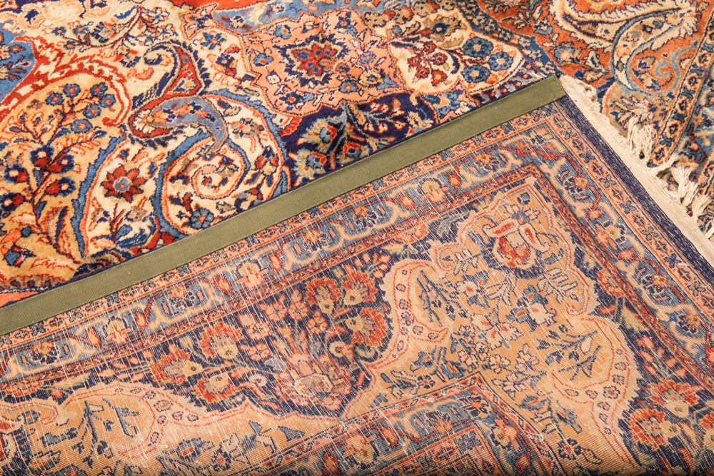 well preserved Persian vintage Kashmar with a quite special design in the traditional colors || Goed - Image 2 of 2