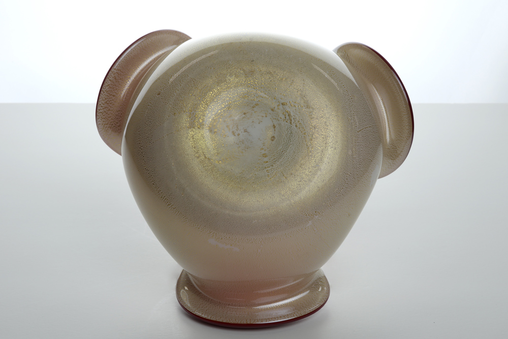 forties' three-lobed Angelo Seguso bowl made at Seguso Vetri d'Arte - Murano || ANGEL SEGUSO (1921 - - Image 3 of 5