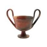 Ancient Greece Beotian "kantharos" in varnished earthenware || OUD GRIEKENLAND - BEOTIË (5° EEUW)