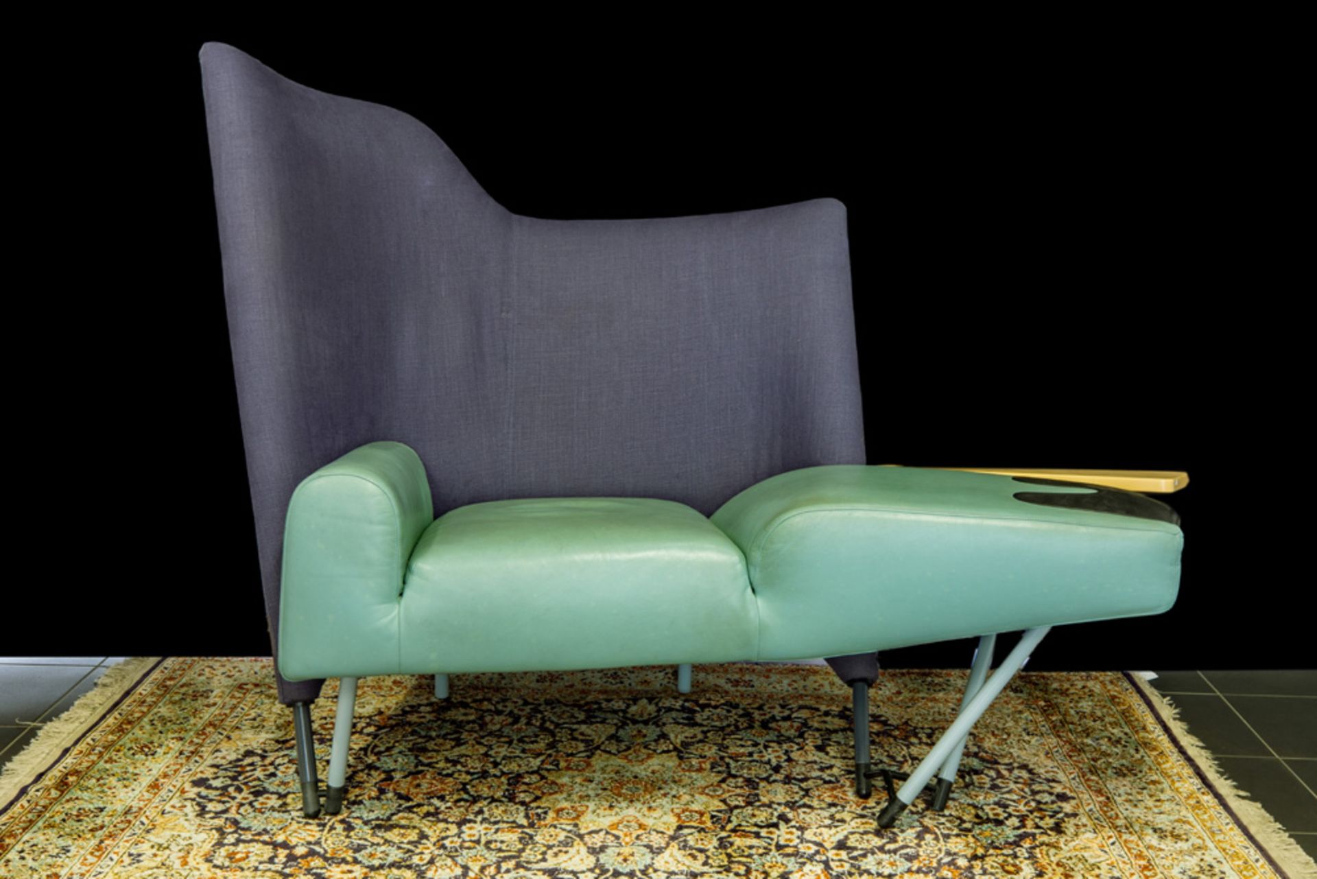 eighties' Paolo Deganello "Torso 654" design armchair, made by Cassina - marked || DEGANELLO