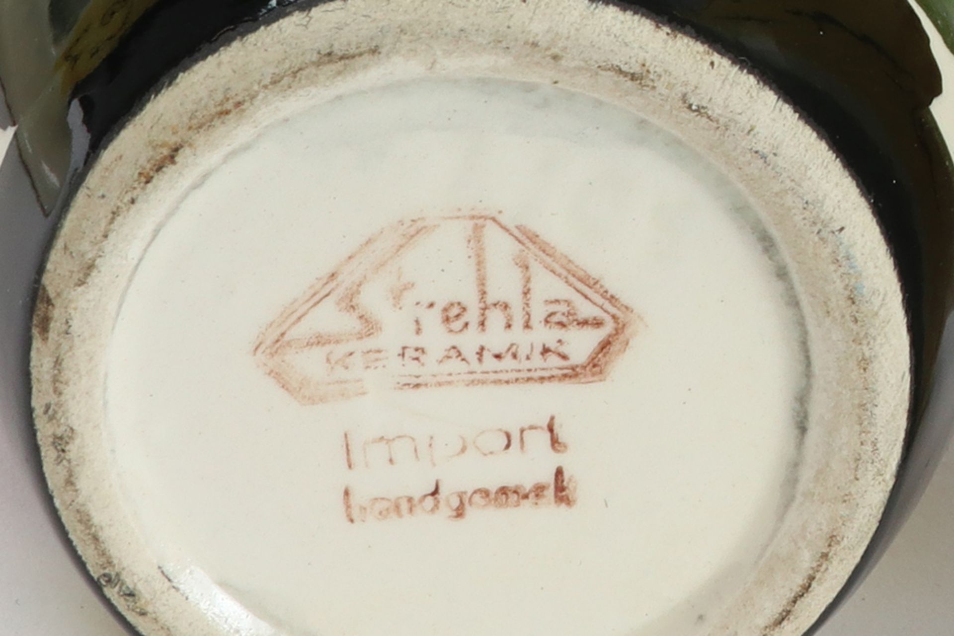 four fifties' pieces in ceramic marked "Strehla Keramik" || Lot van vier stuks faïence van de - Image 5 of 5