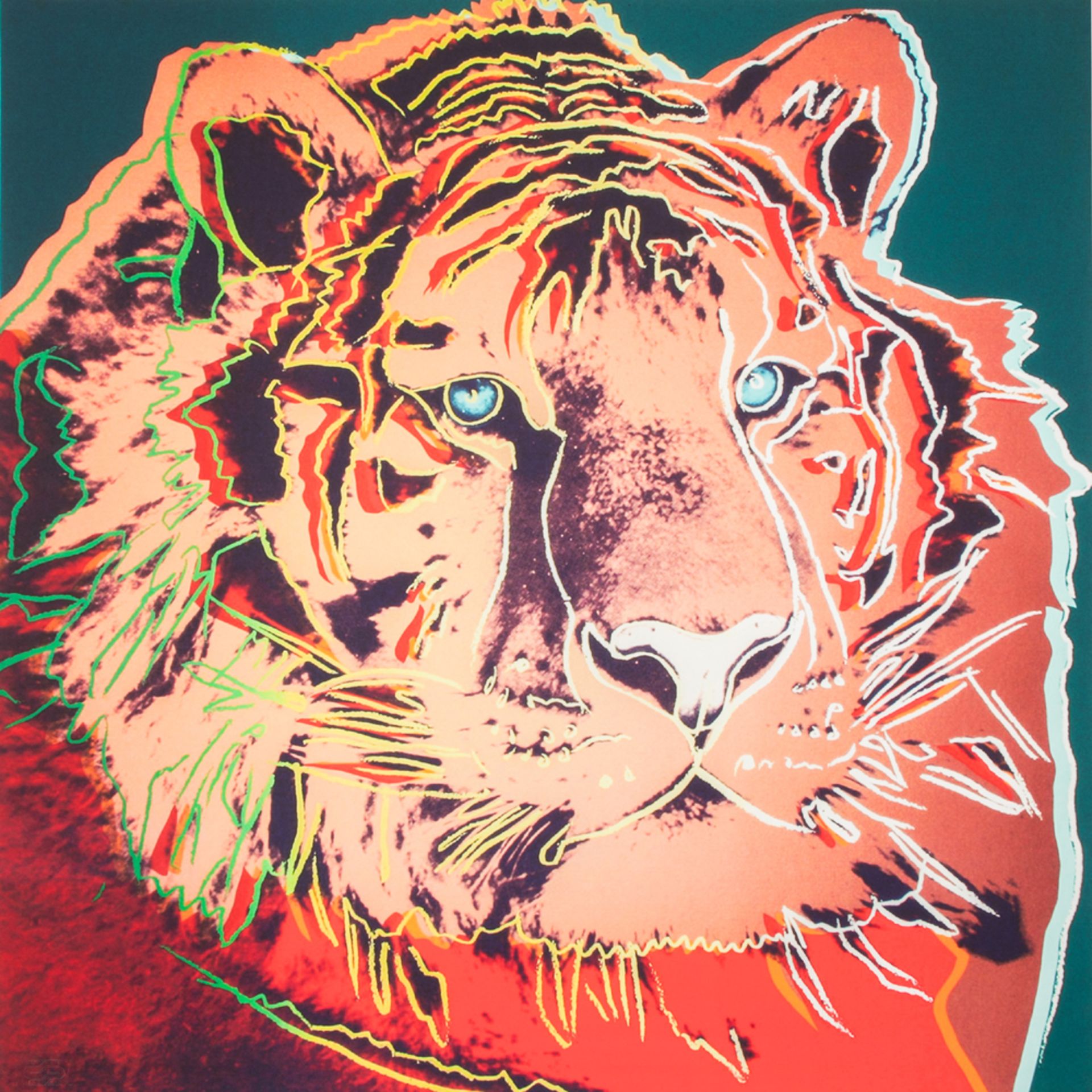 Andy Warhol "Endangered Species" portfolio with 10 screenprints. These works are unsigned and - Bild 5 aus 12