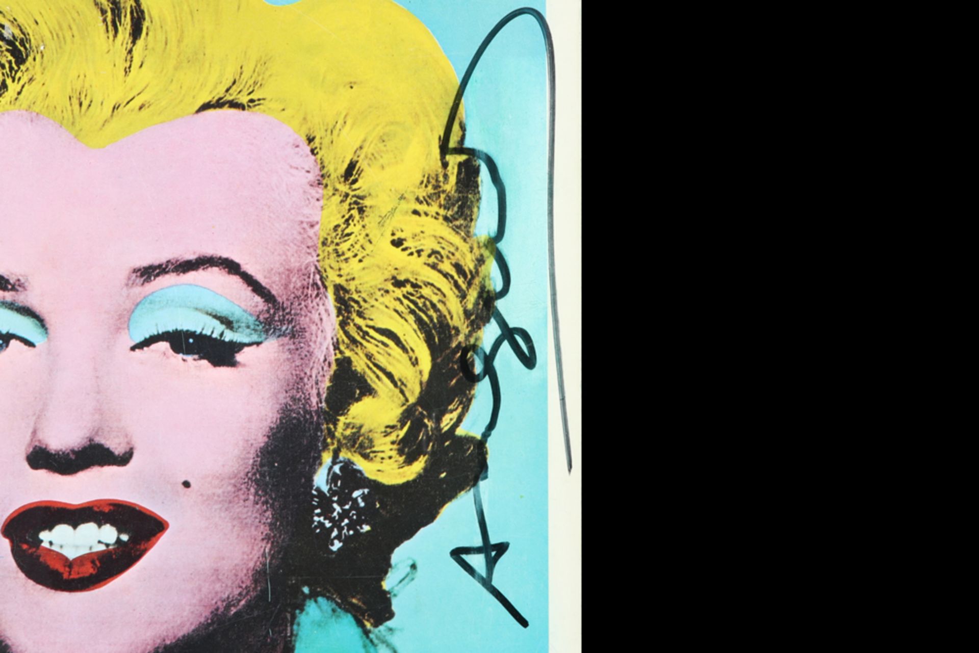 framed Andy Warhol signed catalogue of the 1971 Tate Gallery Exhibition with "Marilyn Monroe" on the - Bild 3 aus 4