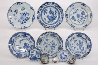 11 pieces of 18th Cent. Chinese porcelain || Lot (11) achttiende eeuws Chinees porselein met