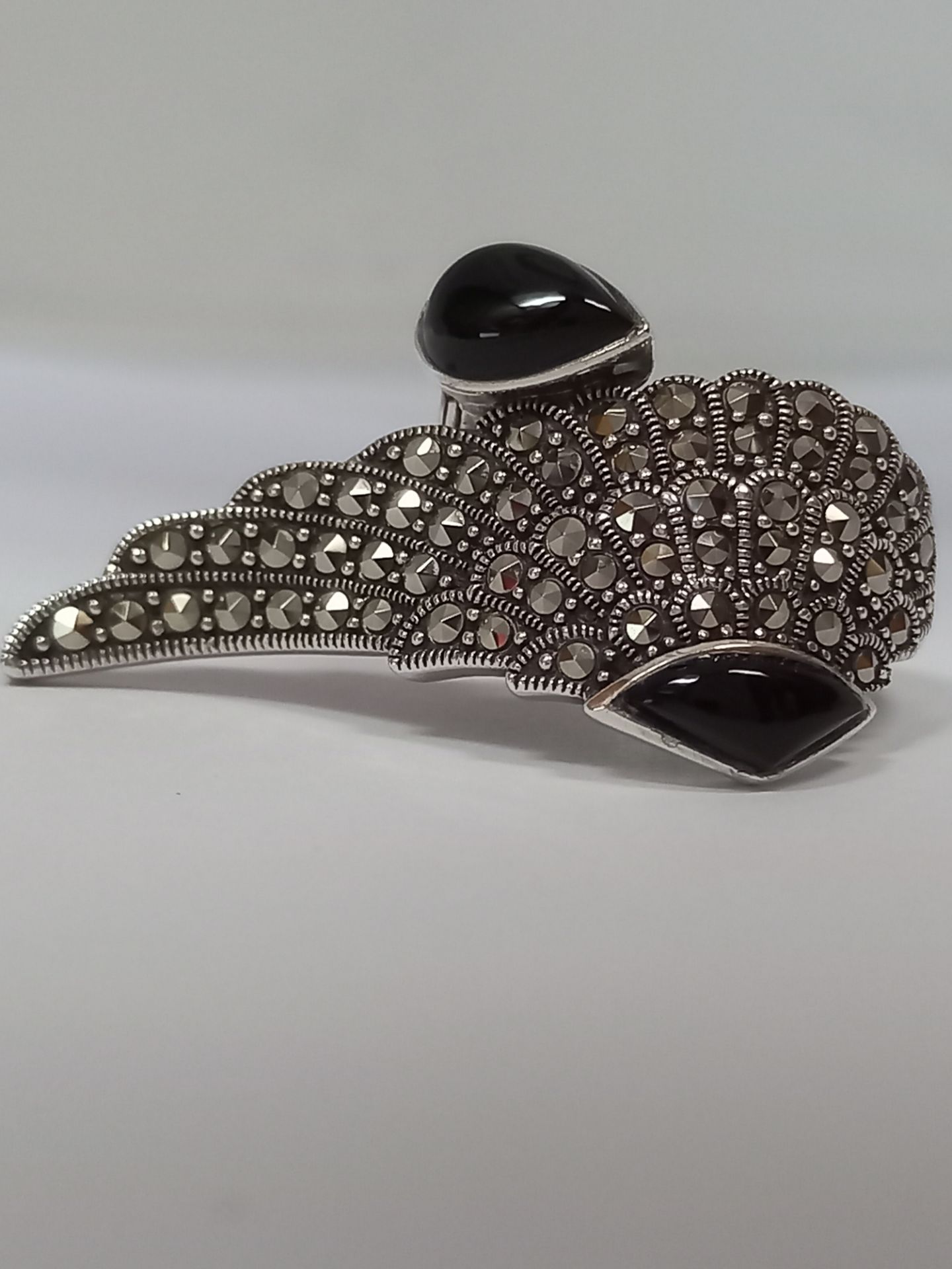 STATEMENT MARCASITE SILVER RING - Image 2 of 5