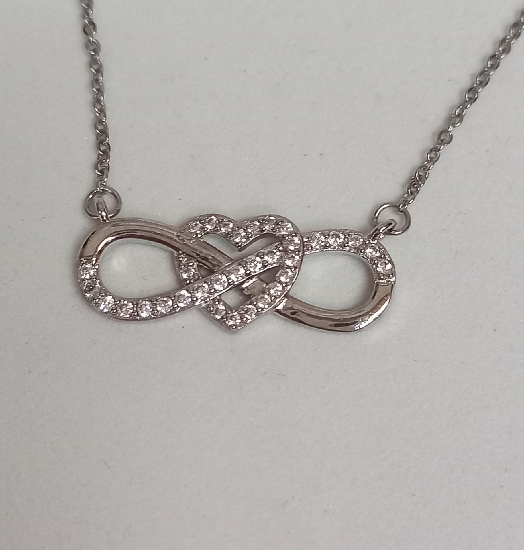 SILVER INFINITY HEART PENDANT - Image 3 of 5