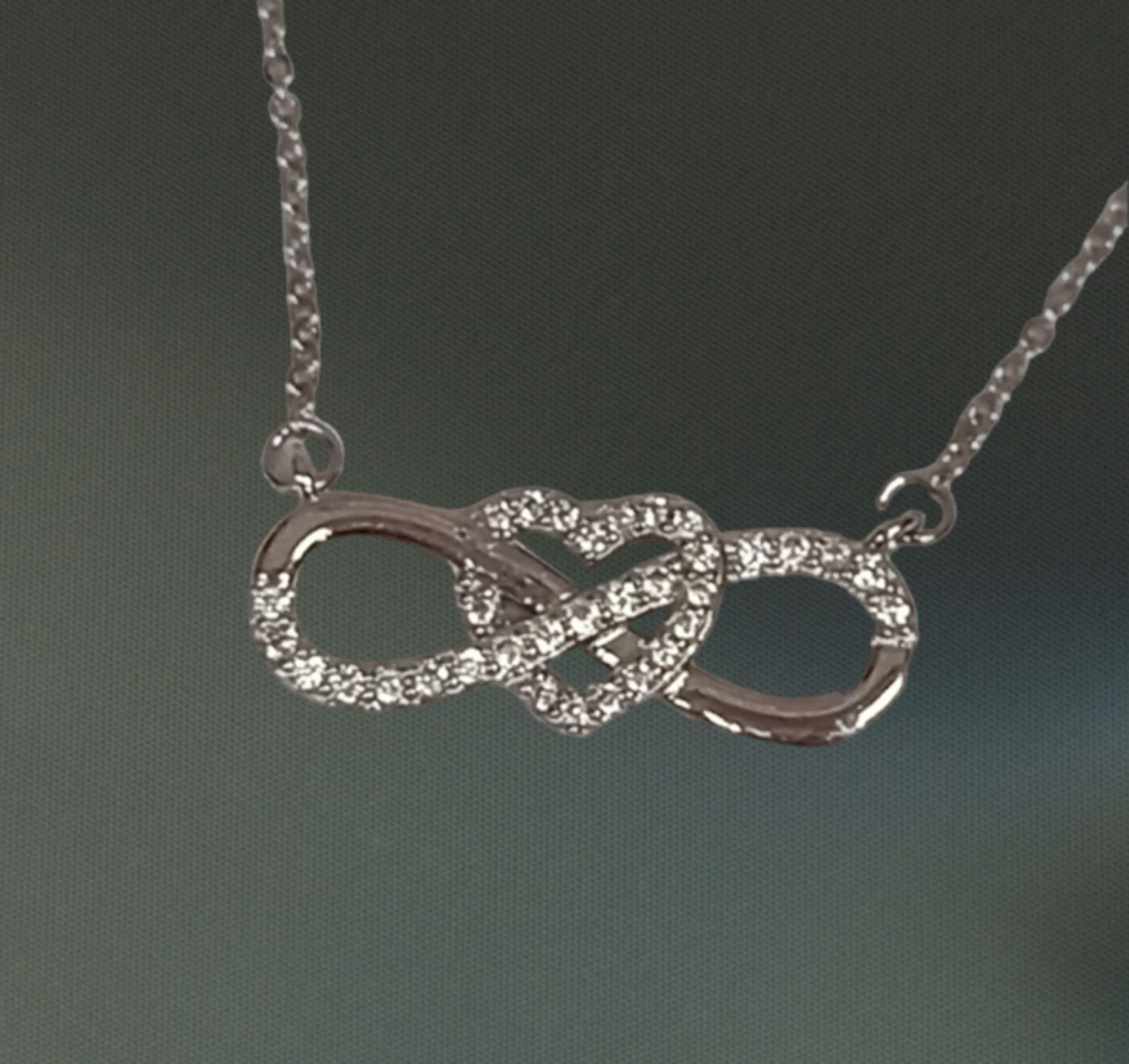 SILVER INFINITY HEART PENDANT