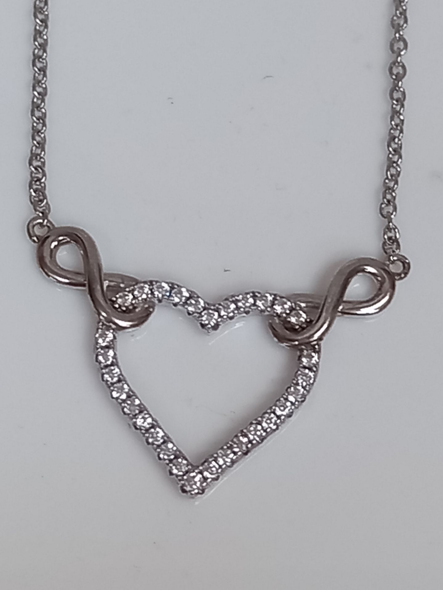 SILVER HEART & INFINITY PENDAT - Image 3 of 4