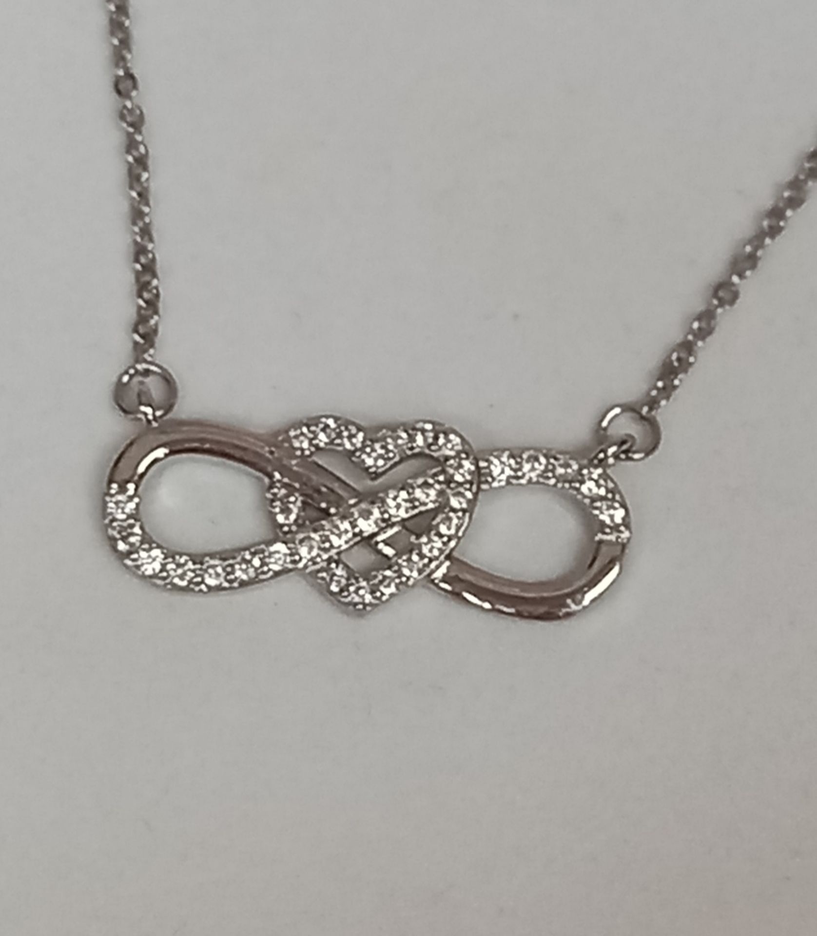 SILVER INFINITY HEART PENDANT - Image 2 of 5