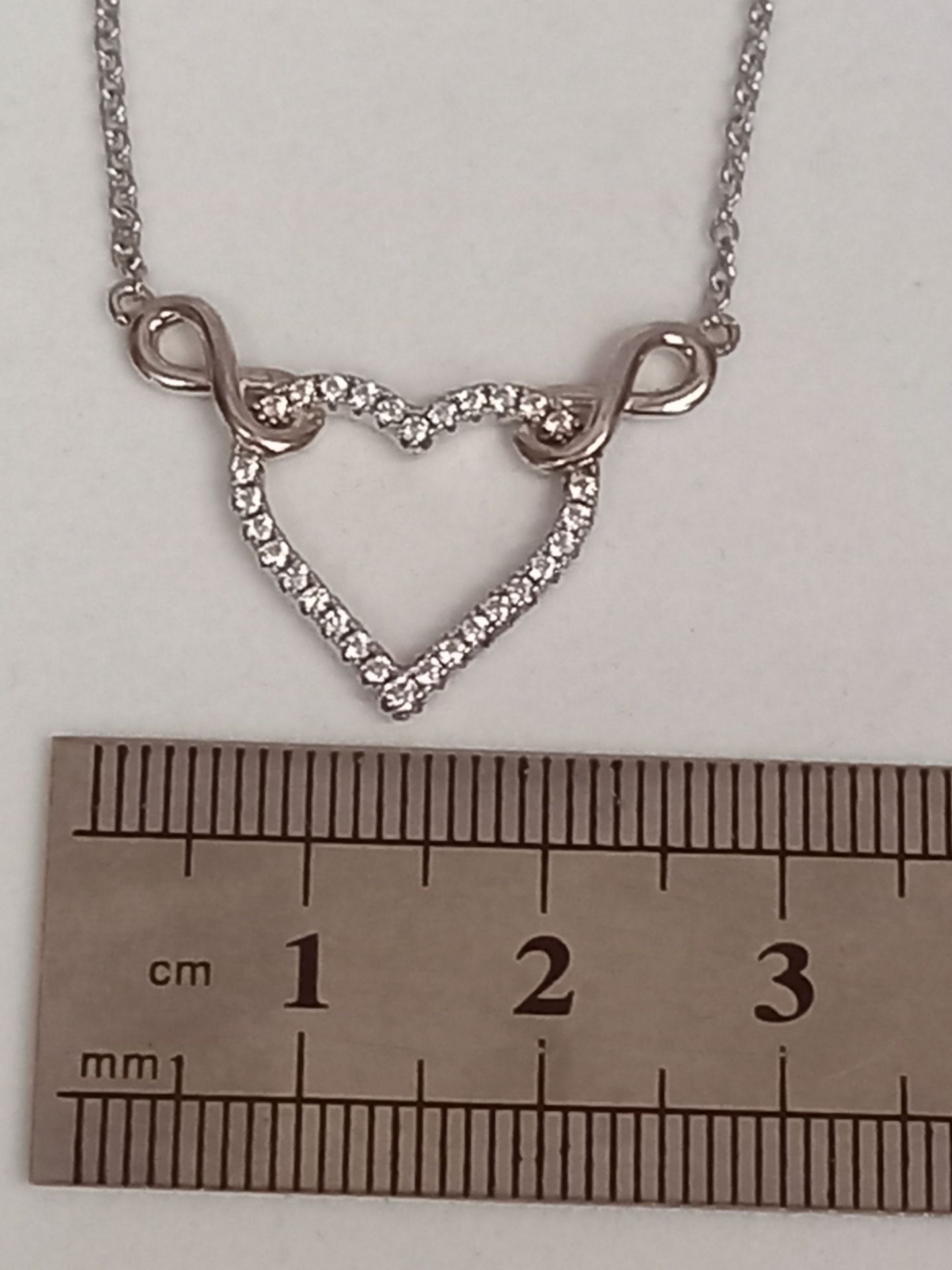 SILVER HEART & INFINITY PENDAT - Image 4 of 4