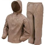 24 X FROGG TOGGS MENS XL/XXL KHAKI ULTRA-LITE RAIN SUITS