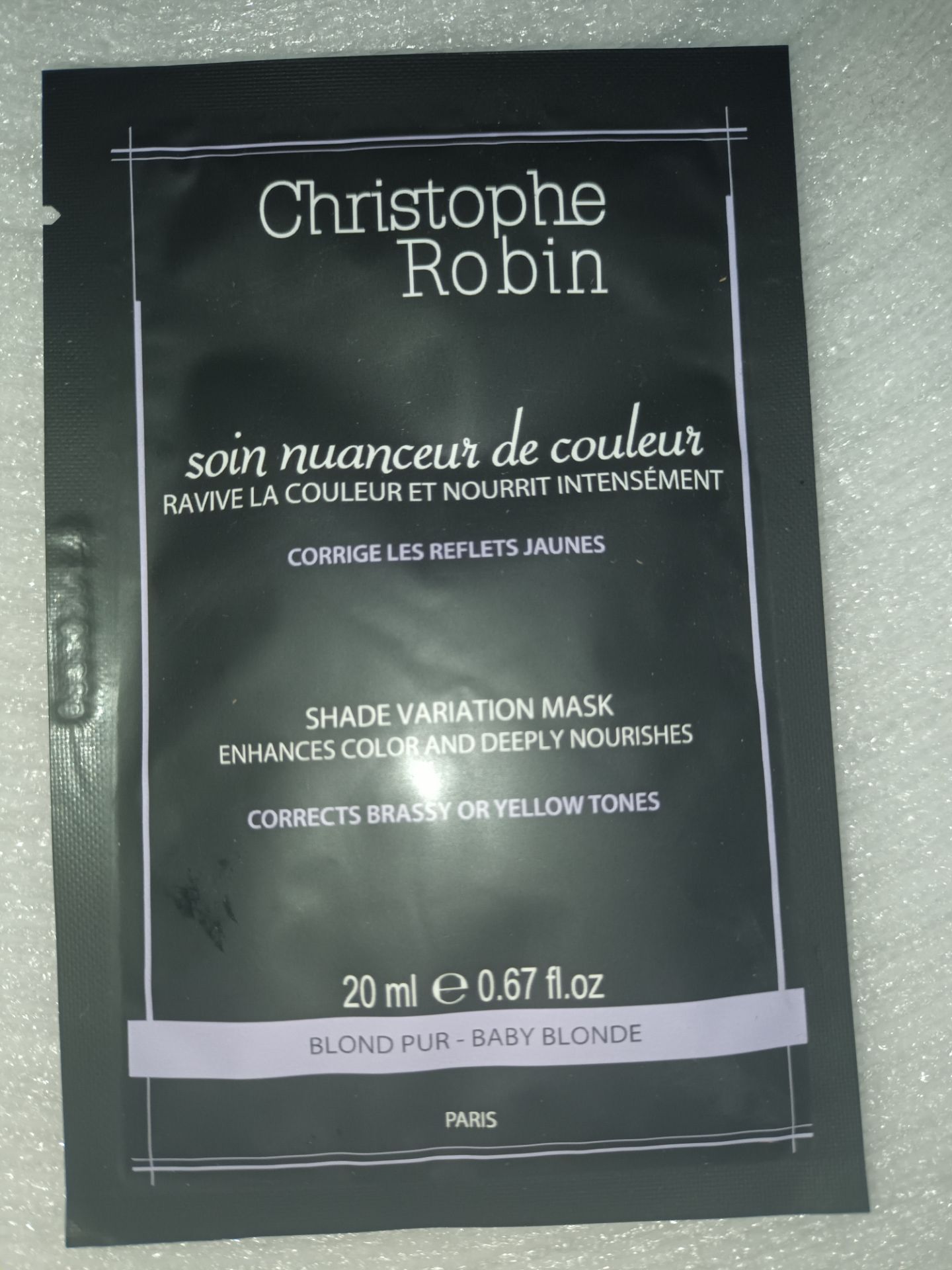 450 X 20ML CHRISTOPHE ROBIN BABY BLONDE SHADE VARIATION MASK