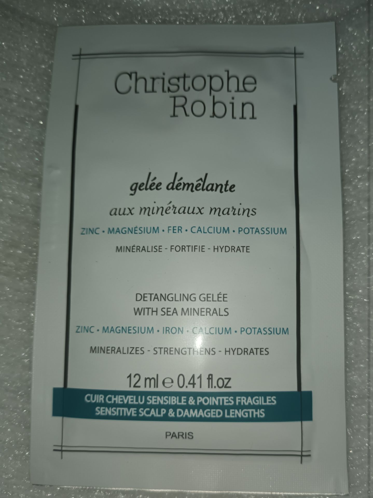 1100 X 12ML CHRISTOPHE ROBIN DETANGLING GELEE WITH SEA MINERALS - Bild 2 aus 2