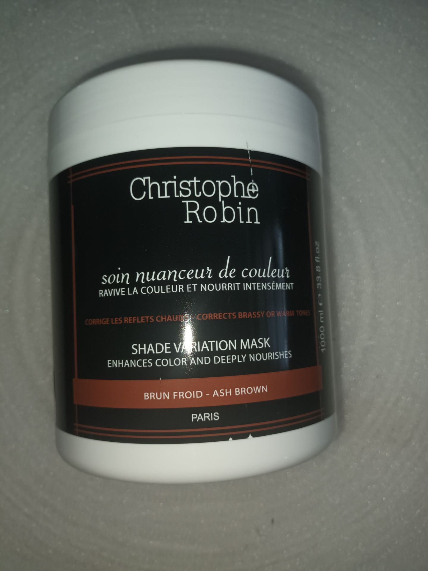 12 X 1L CHRISTOPHE ROBIN SHADE VARIATION MASK ASH BROWN