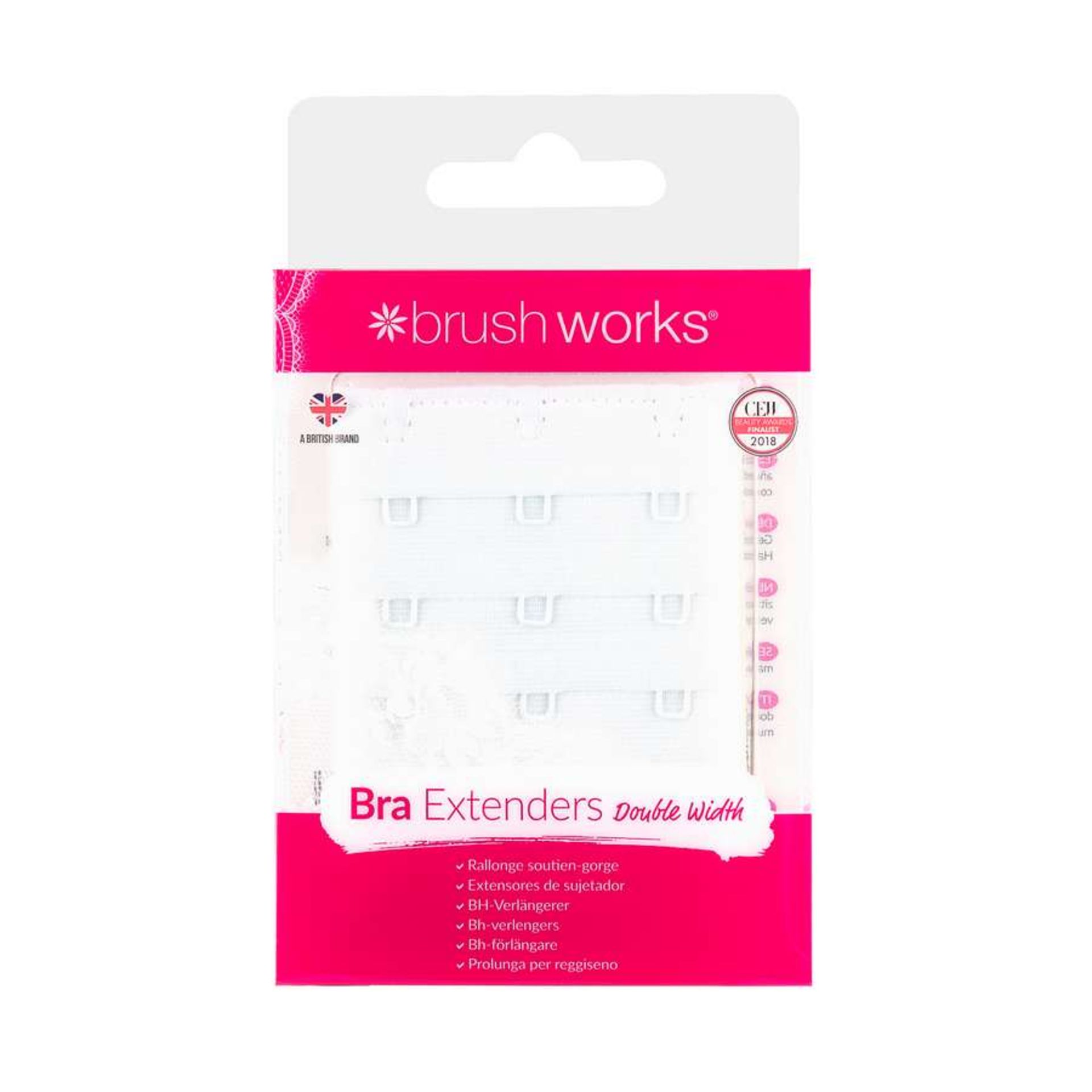 833 X NEW BW DOUBLE WIDTH BRA EXTENDERS - 3 PACK