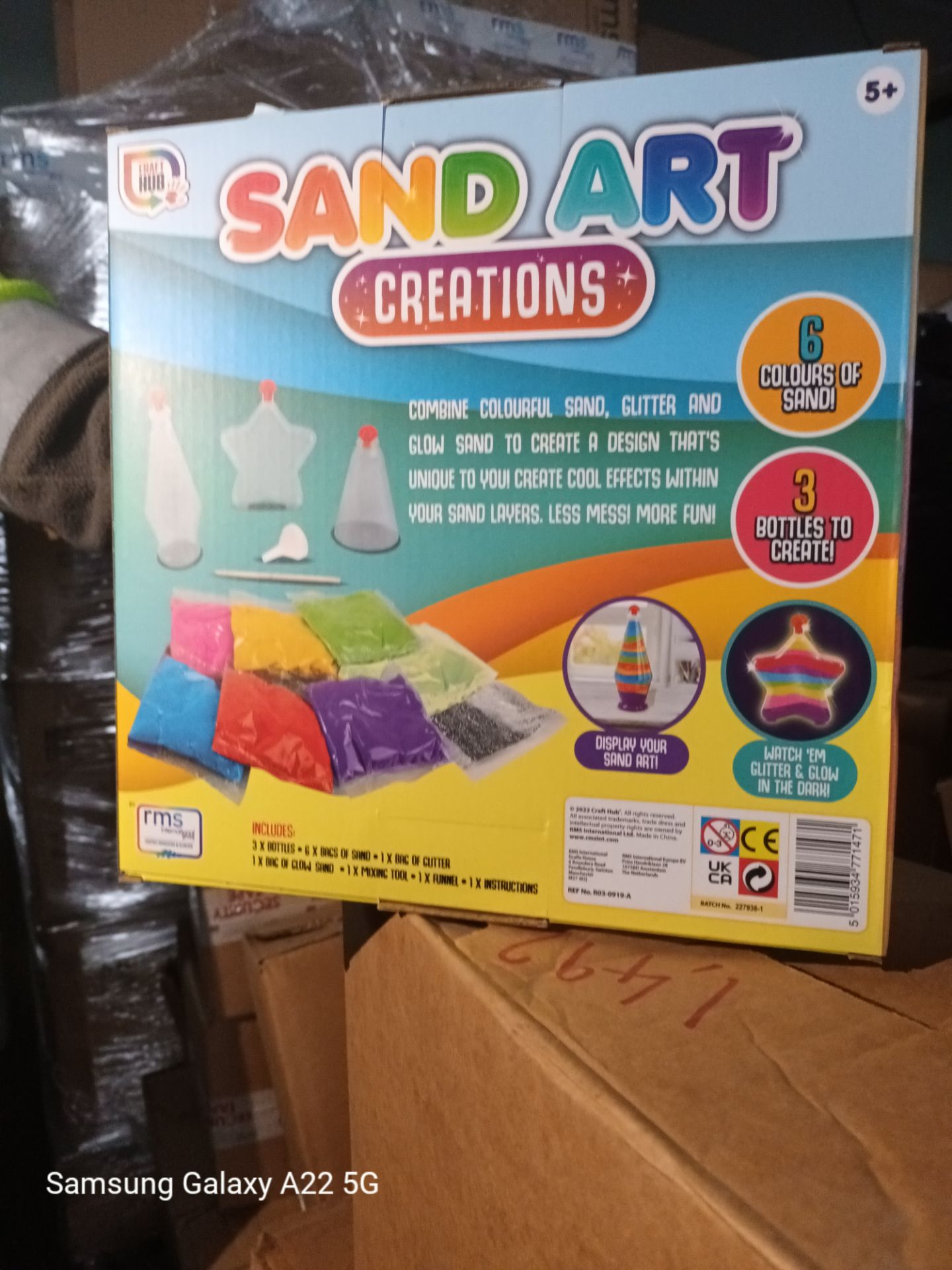 PALLET OF 660 X 1L BOTTLES OF BUBBLE SOLUTION AND 36 SAND ART KITS - Image 2 of 2