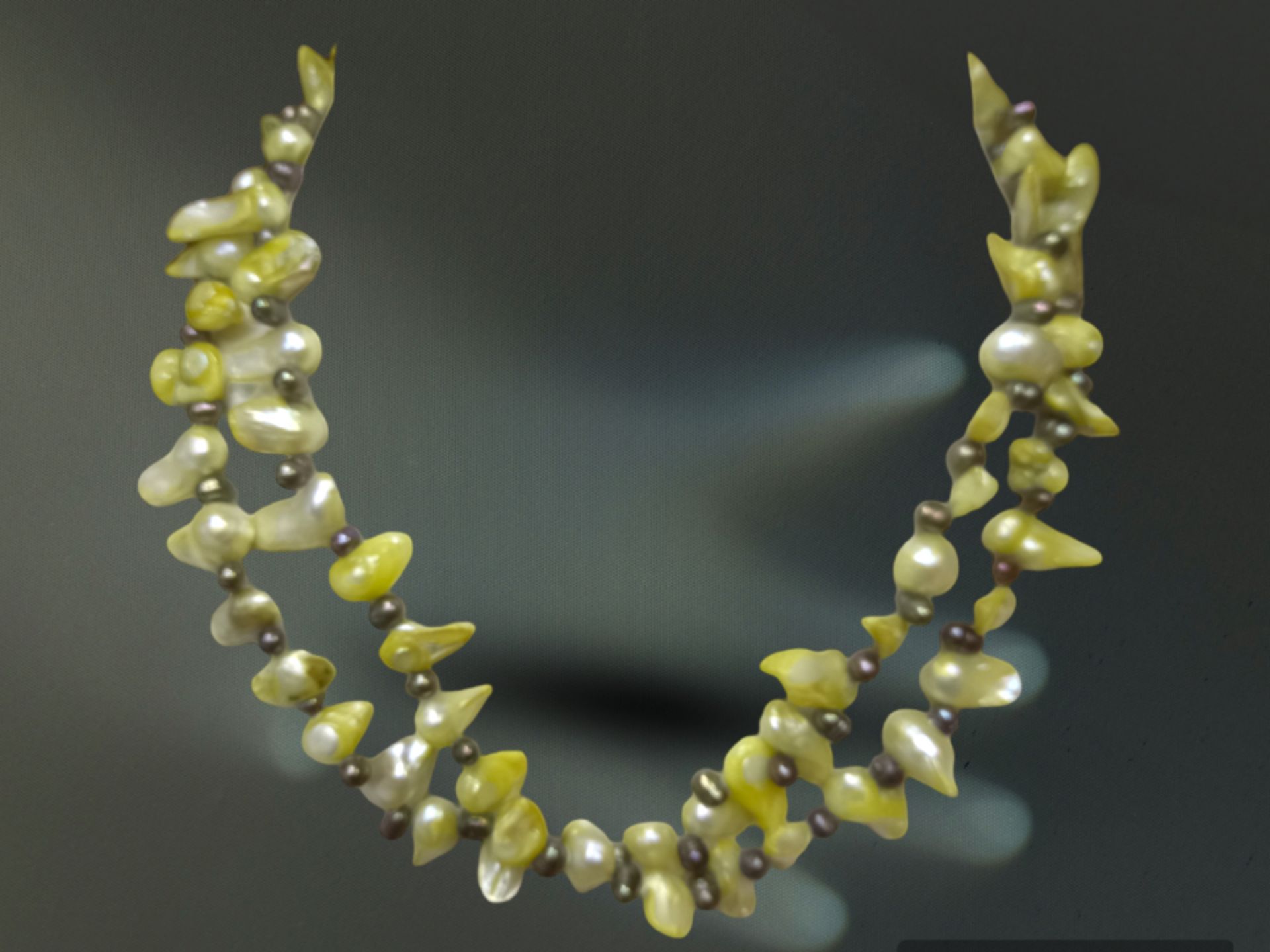 DOUBLE STRAND FRESHWATER PEARL NECKLACE