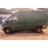 141K MILES - 56 PLATE FORD TRANSIT - NO VAT ON HAMMER