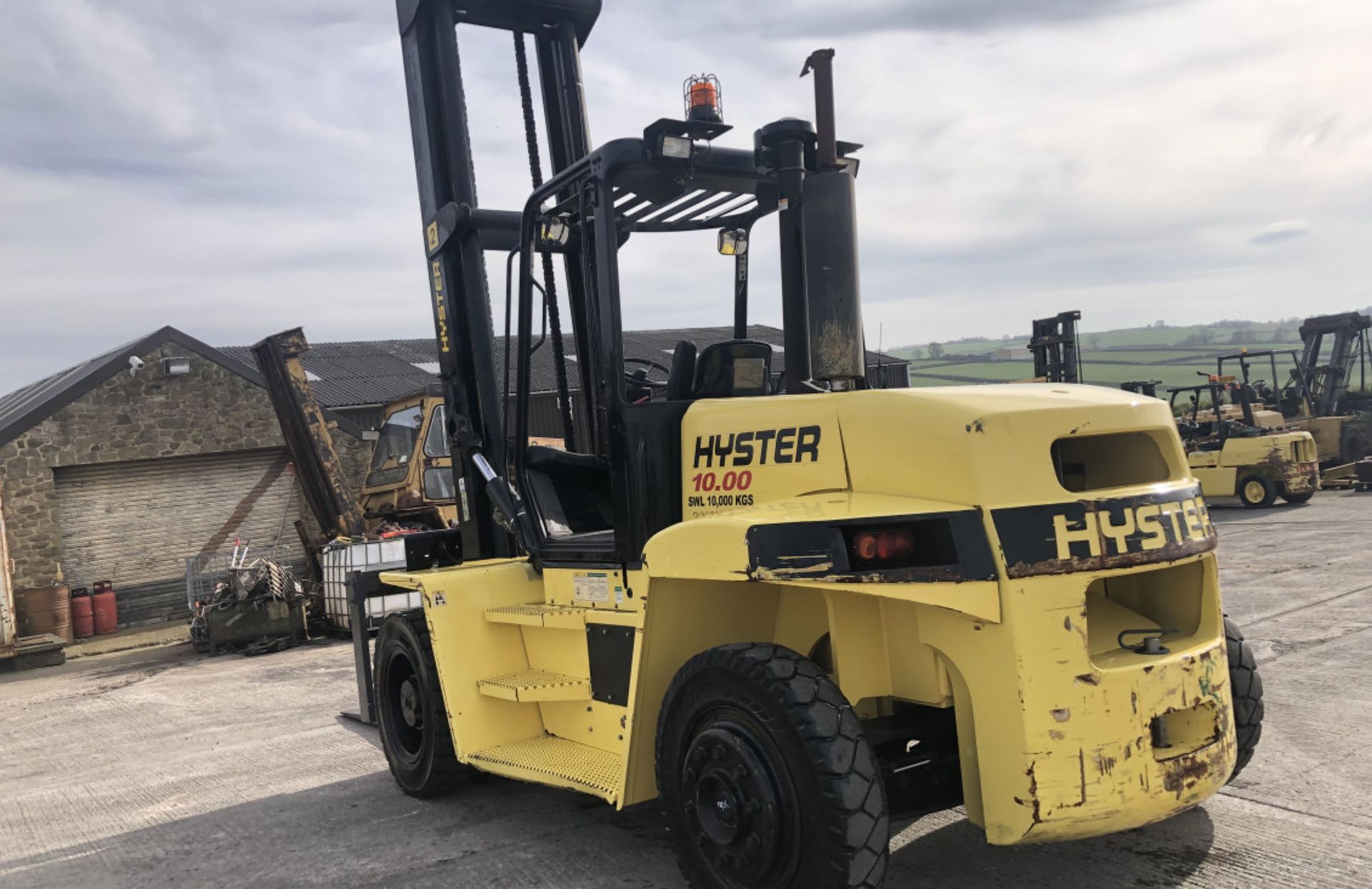 HYSTER H10.00XM ,10 TON DIESEL FORKLIFT - Image 7 of 9