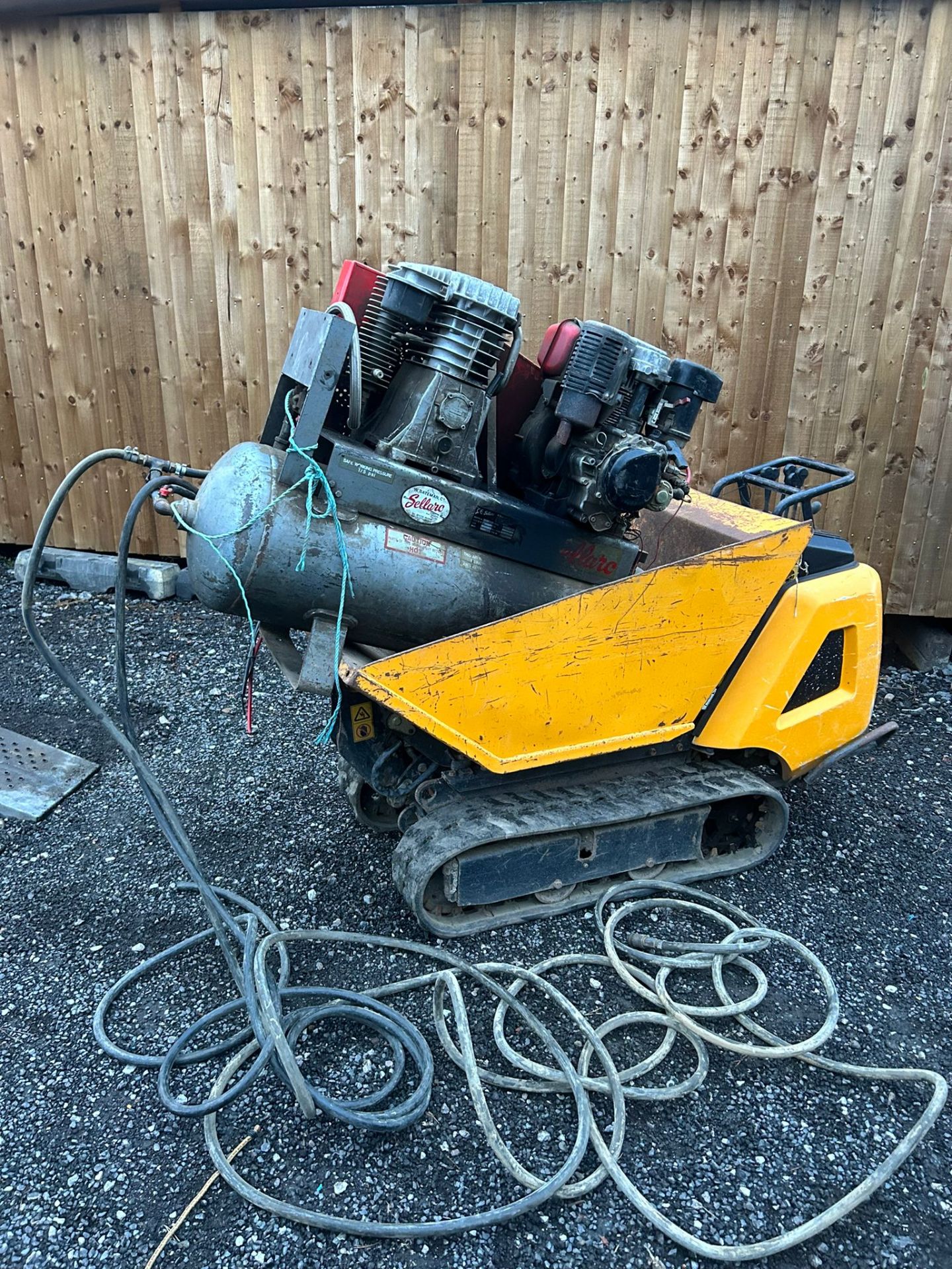 AIR COMPRESSOR DIESEL ENGINE ELECTRIC START 120LITRE