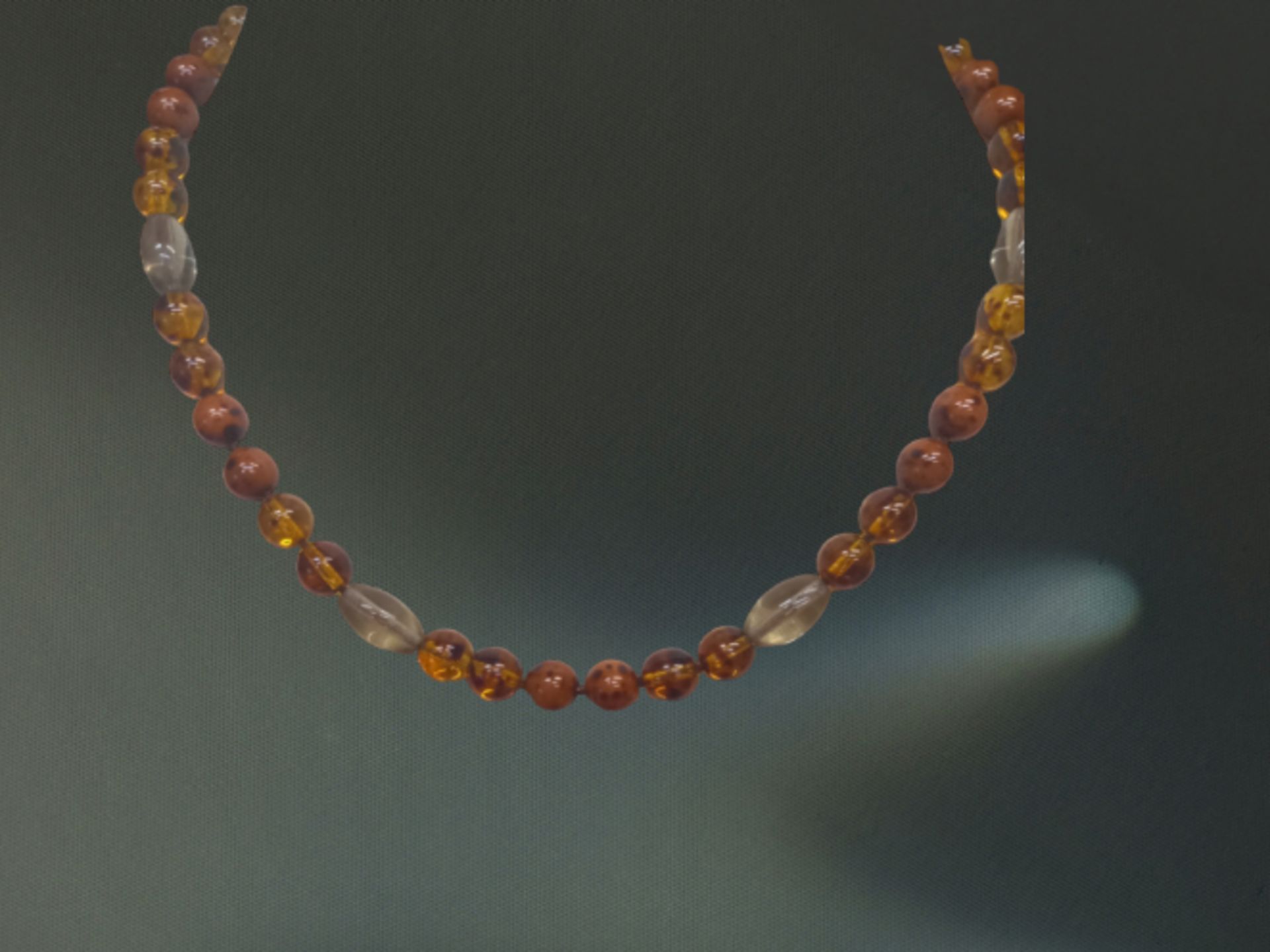 BALTIC KNOTTED AMBER NECKLACE