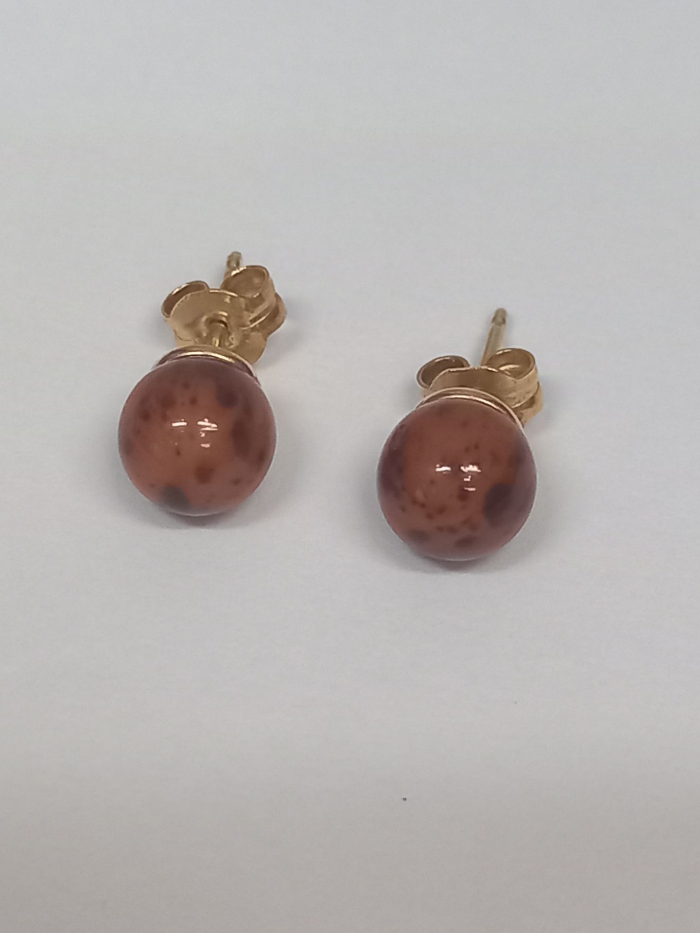 BALTIC AMBER EARRING STUD - Image 3 of 5