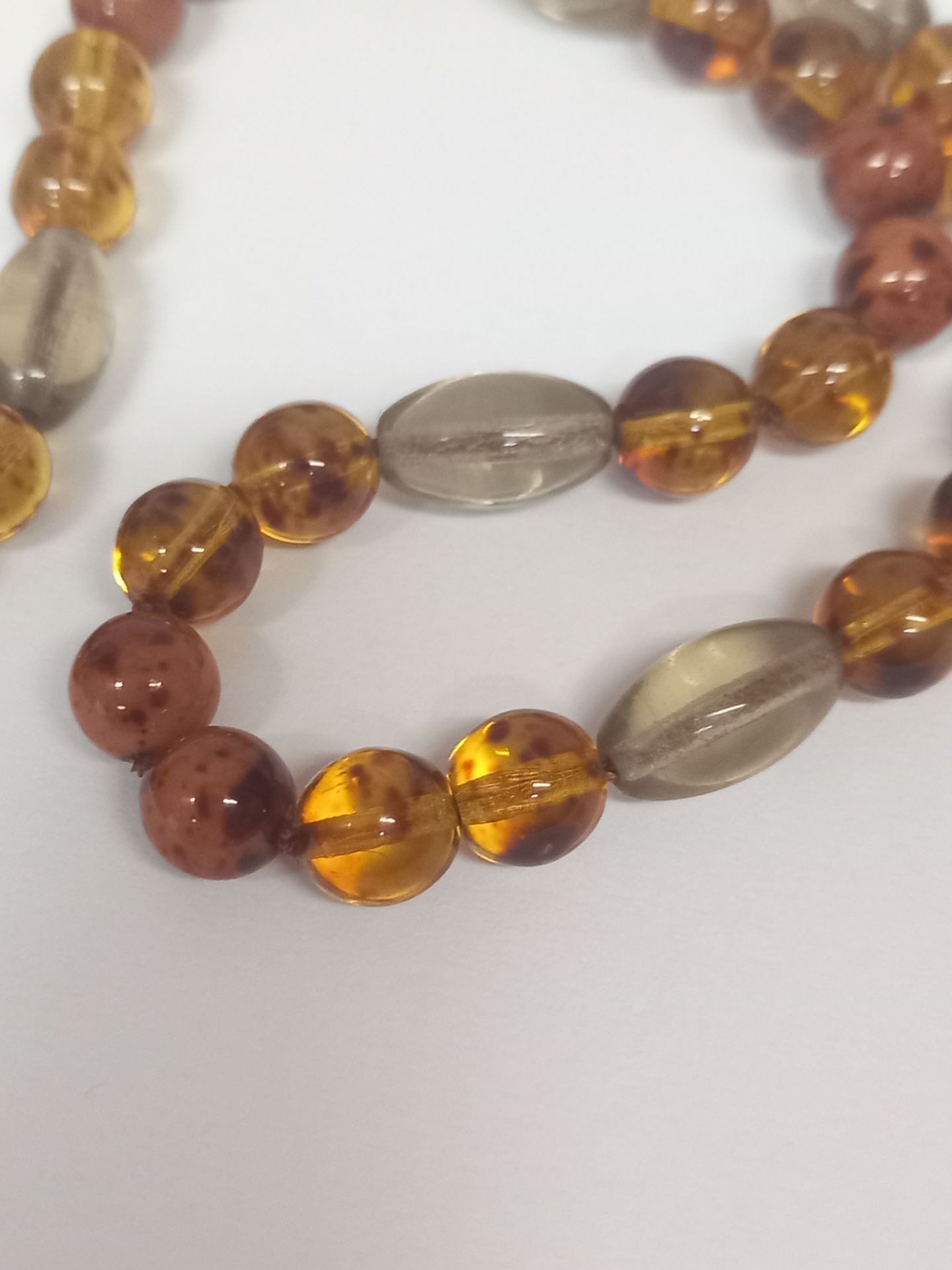 BALTIC KNOTTED AMBER NECKLACE - Image 6 of 6