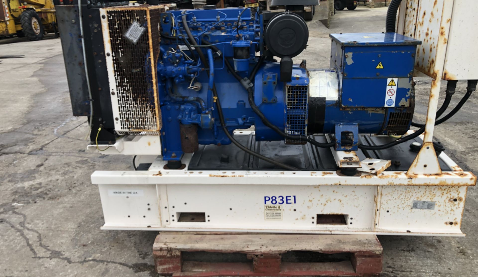 FG WILSON PERKINS 85 KVA OPEN SET GENERATOR