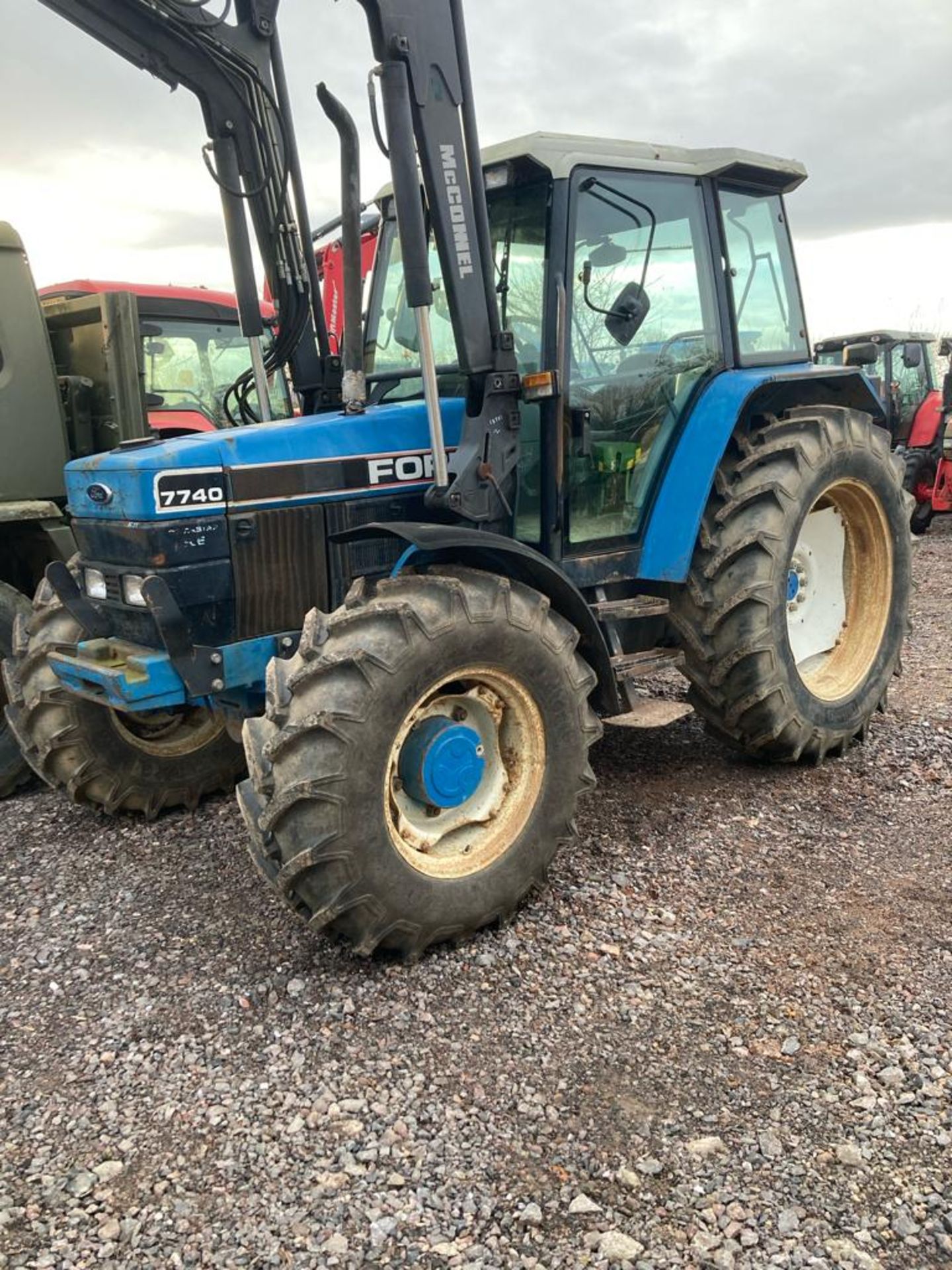 NEW TYRES. FORD 7740 LOADER