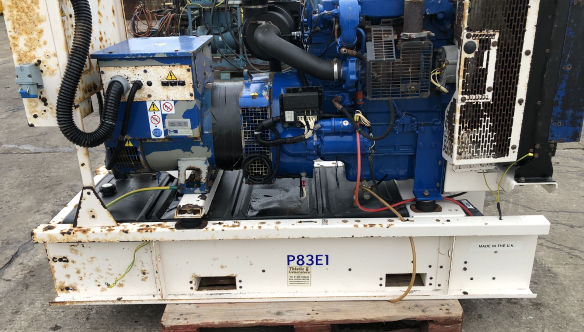 FG WILSON PERKINS 85 KVA OPEN SET GENERATOR - Image 7 of 8