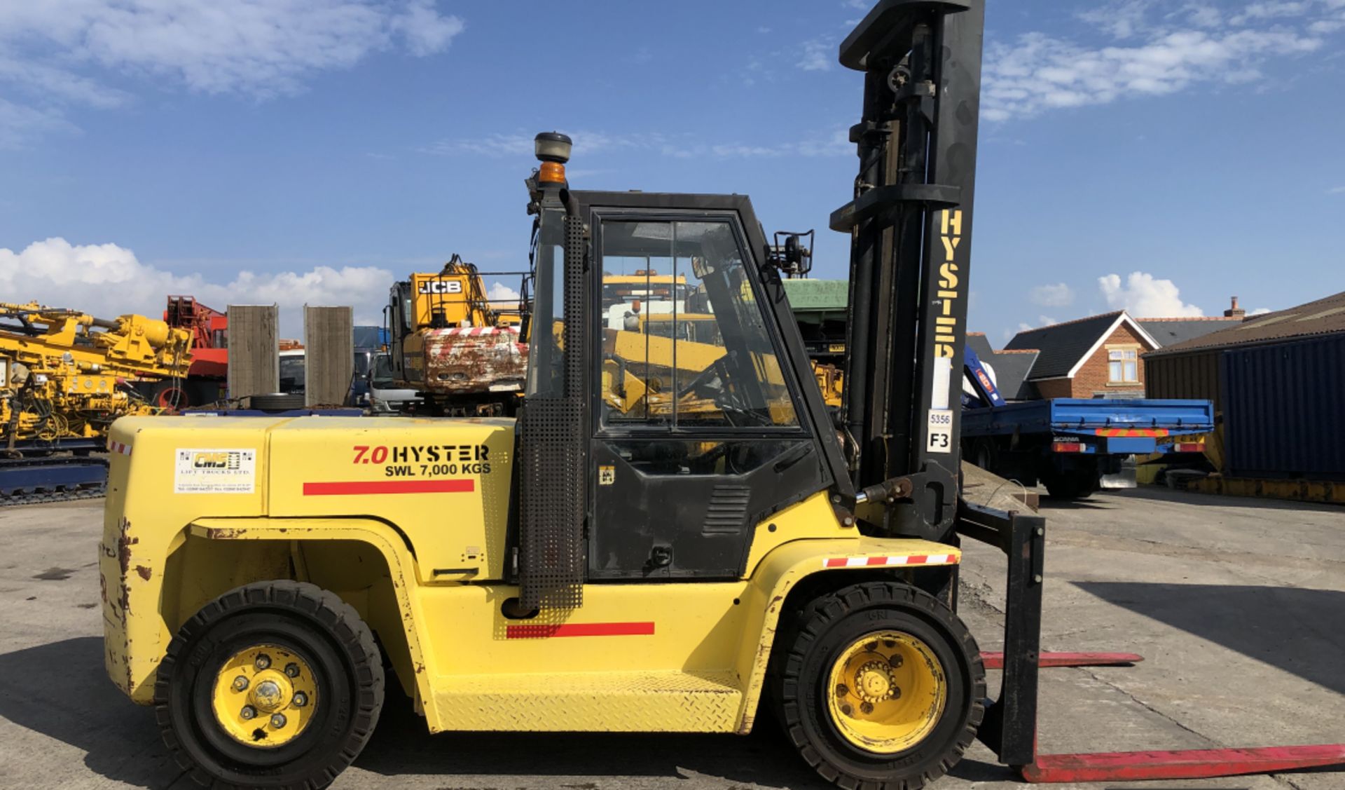 HYSTER H7.00 XL DIESEL 7 TON FORKLIFT - Image 8 of 16