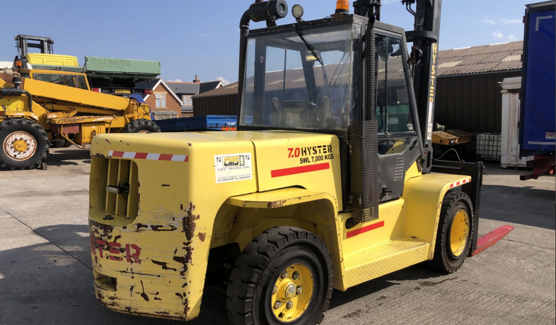 HYSTER H7.00 XL DIESEL 7 TON FORKLIFT - Image 5 of 16