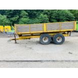 HARDWOOD DURABILITY: TIDY 8T DROPSIDE TIPPING TRAILER