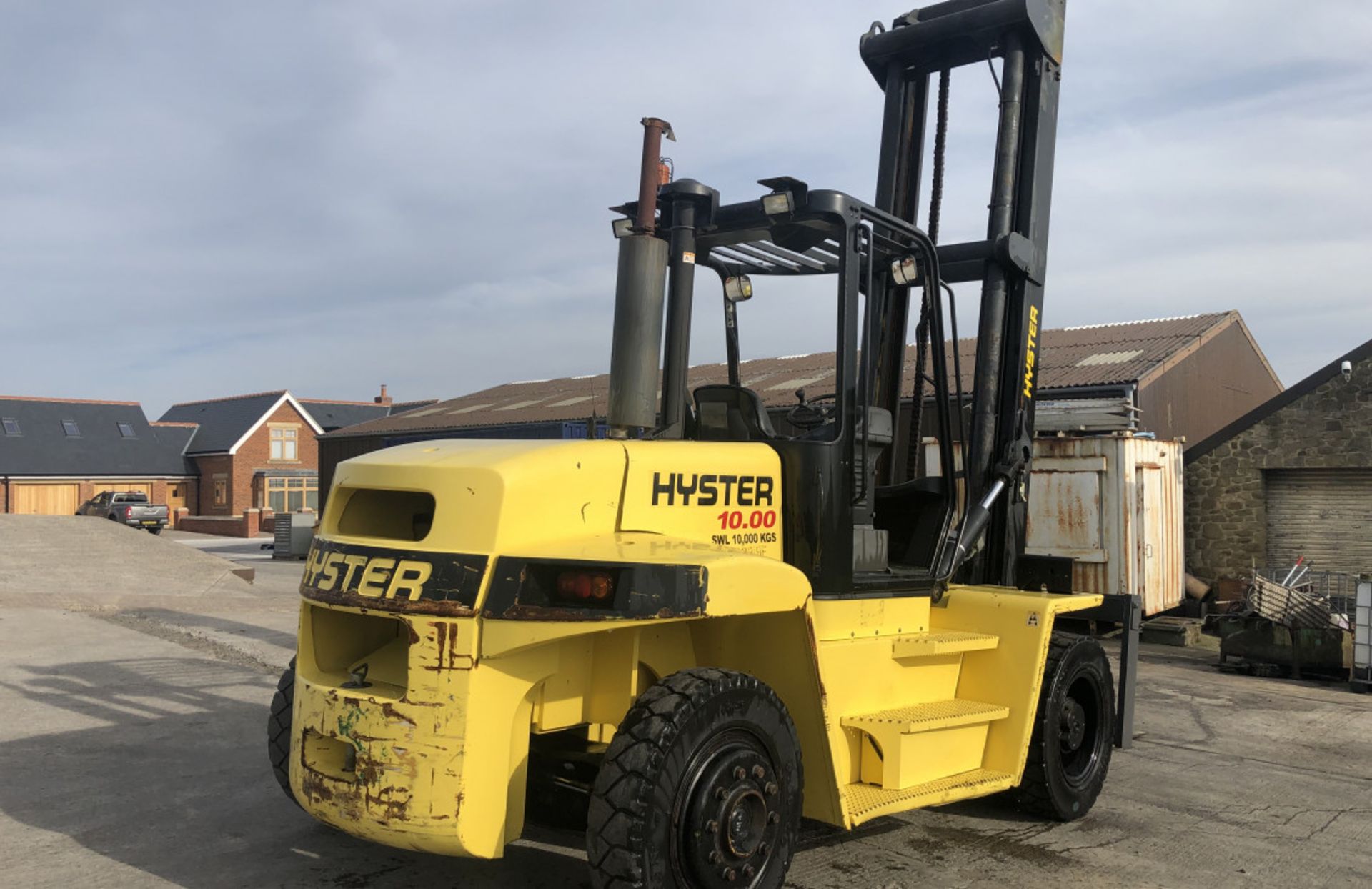 HYSTER H10.00XM ,10 TON DIESEL FORKLIFT - Image 9 of 11