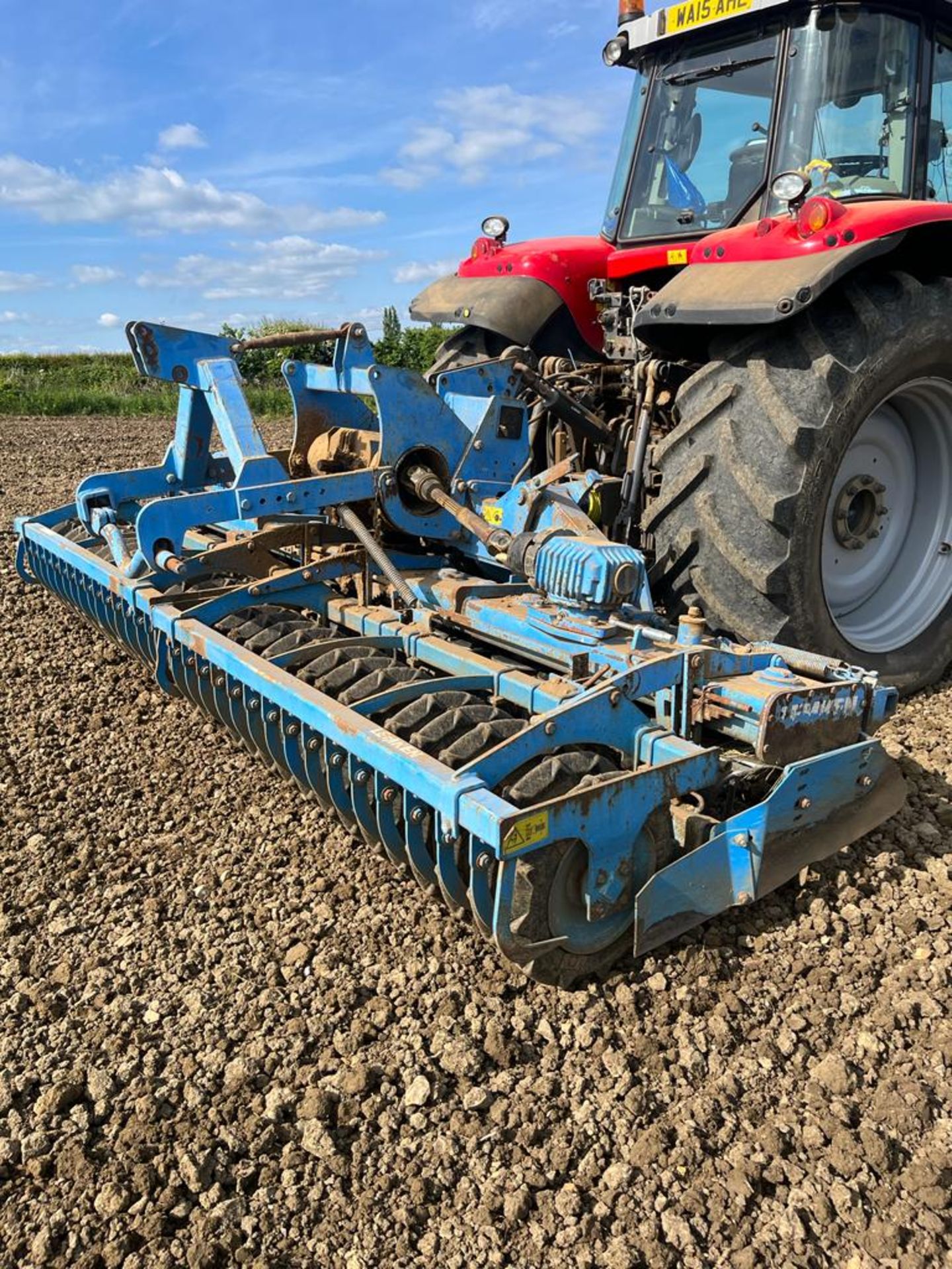 LEMKEN ZIRKON 10/400, 4M FOLDING POWER HARROW.