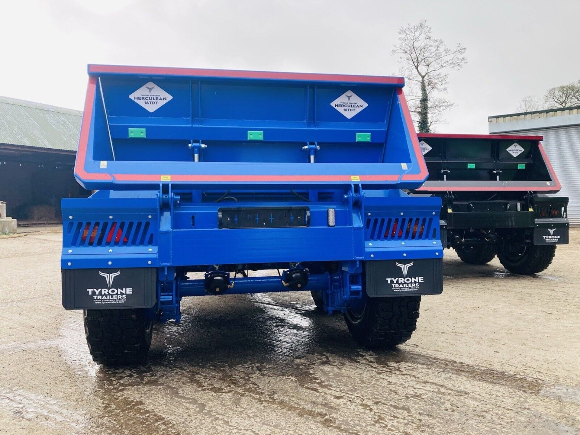 TYRONE TRIUMPH: 16-TON DUMP TRAILERS - AIR & OIL BRAKES, TWIN TIPPING RAMS - Image 4 of 12