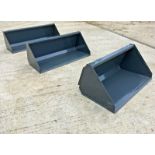 BOBCAT SKID-STEER LOADER BUCKETS - IDEAL FOR BELLE,6FT NEUSON, JCB, KUBOTA, AND TRACTOR LOADERS