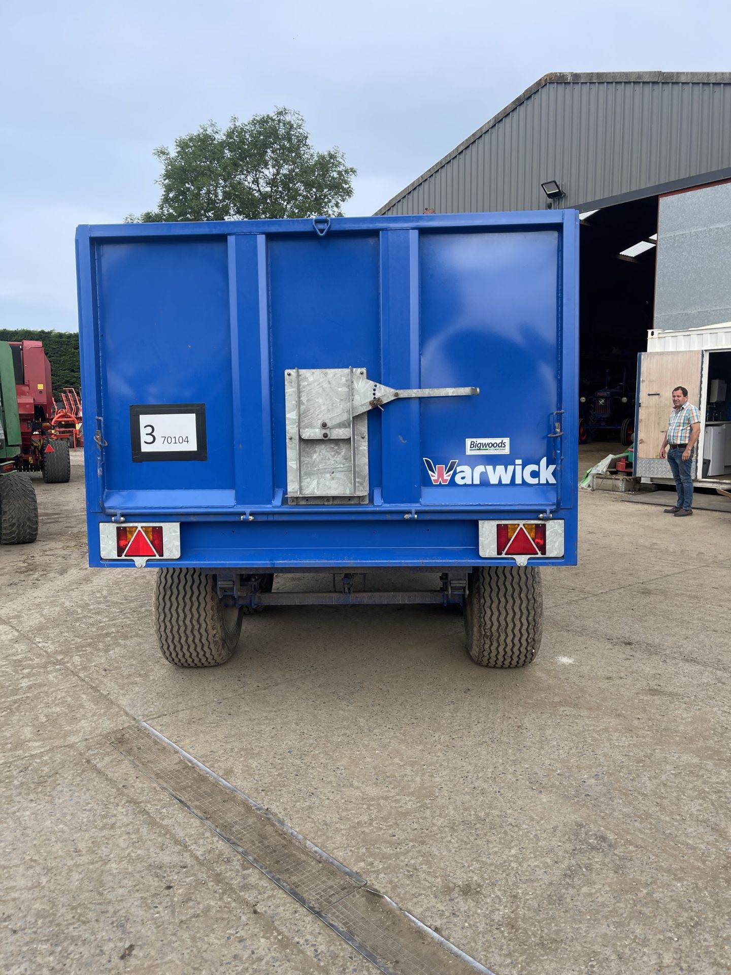 2017 WARWICK 10TON GRAIN TRAILER. - Image 2 of 5