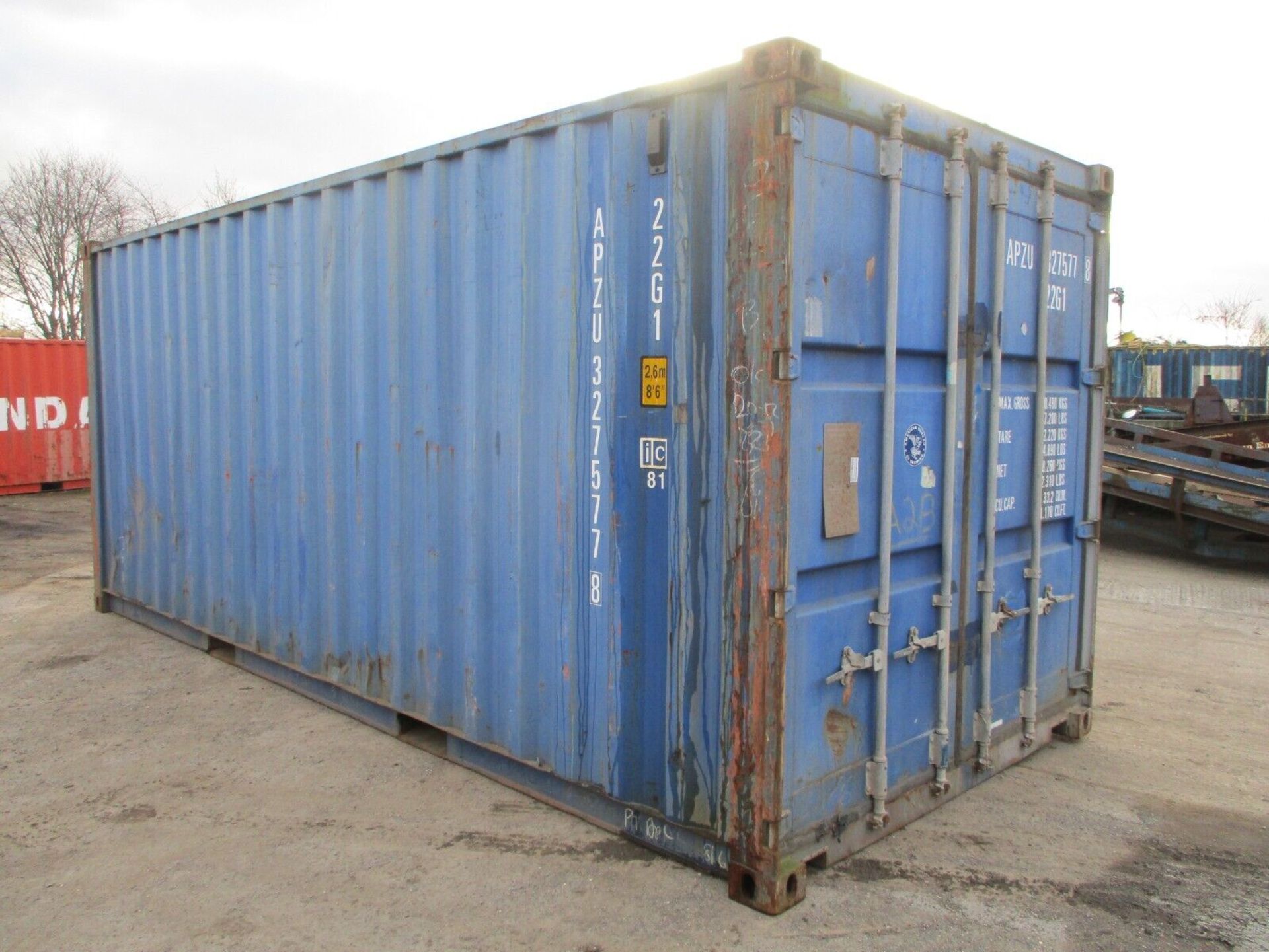 SHIPPING CONTAINER 20 FEET LONG X 8 FEET WIDE