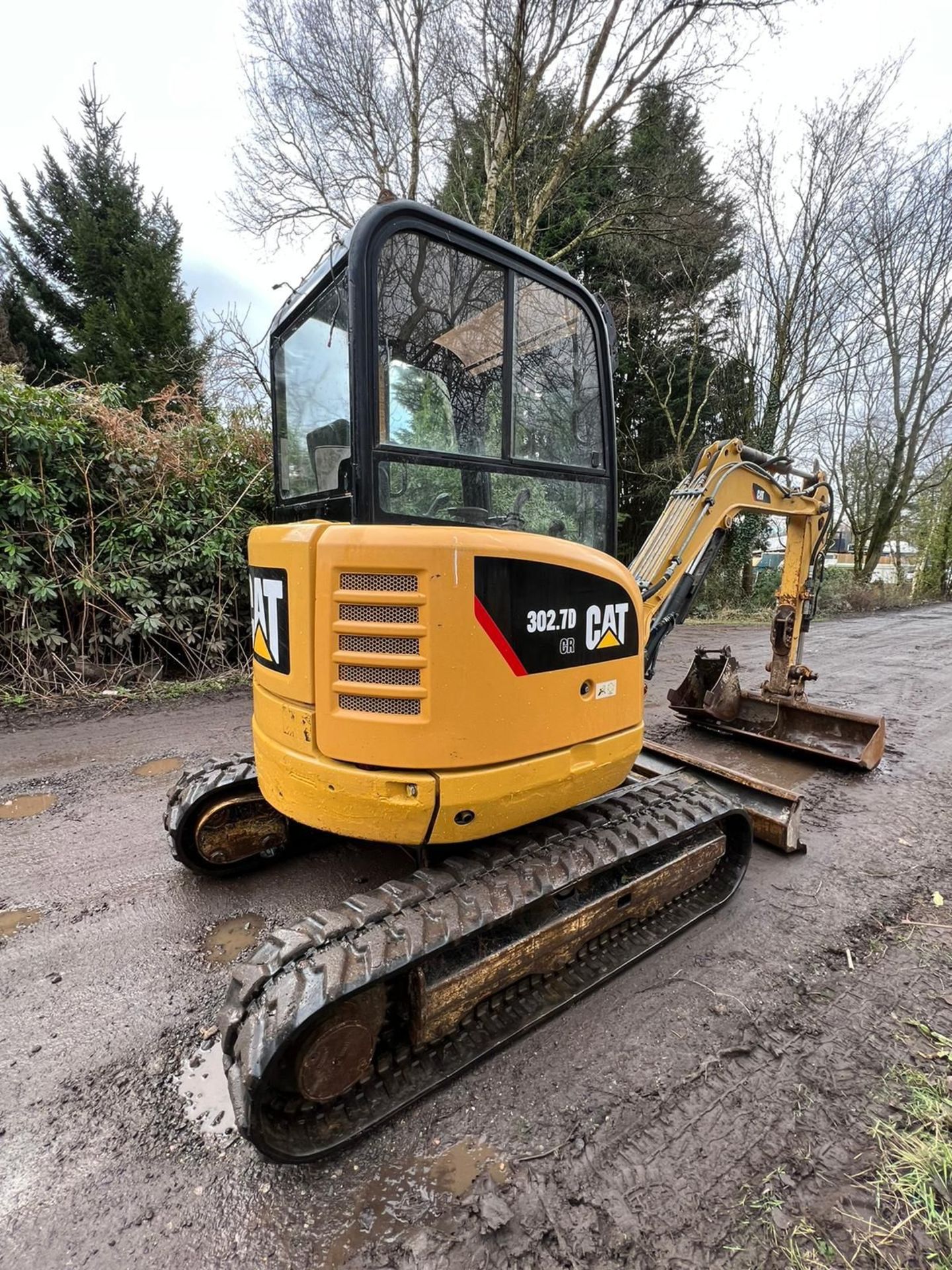 CAT 302.7D MINI DIGGER EXCAVATOR FULL CAB 2.7 TON TRACK MACHINE CATERPILLAR - Image 5 of 18