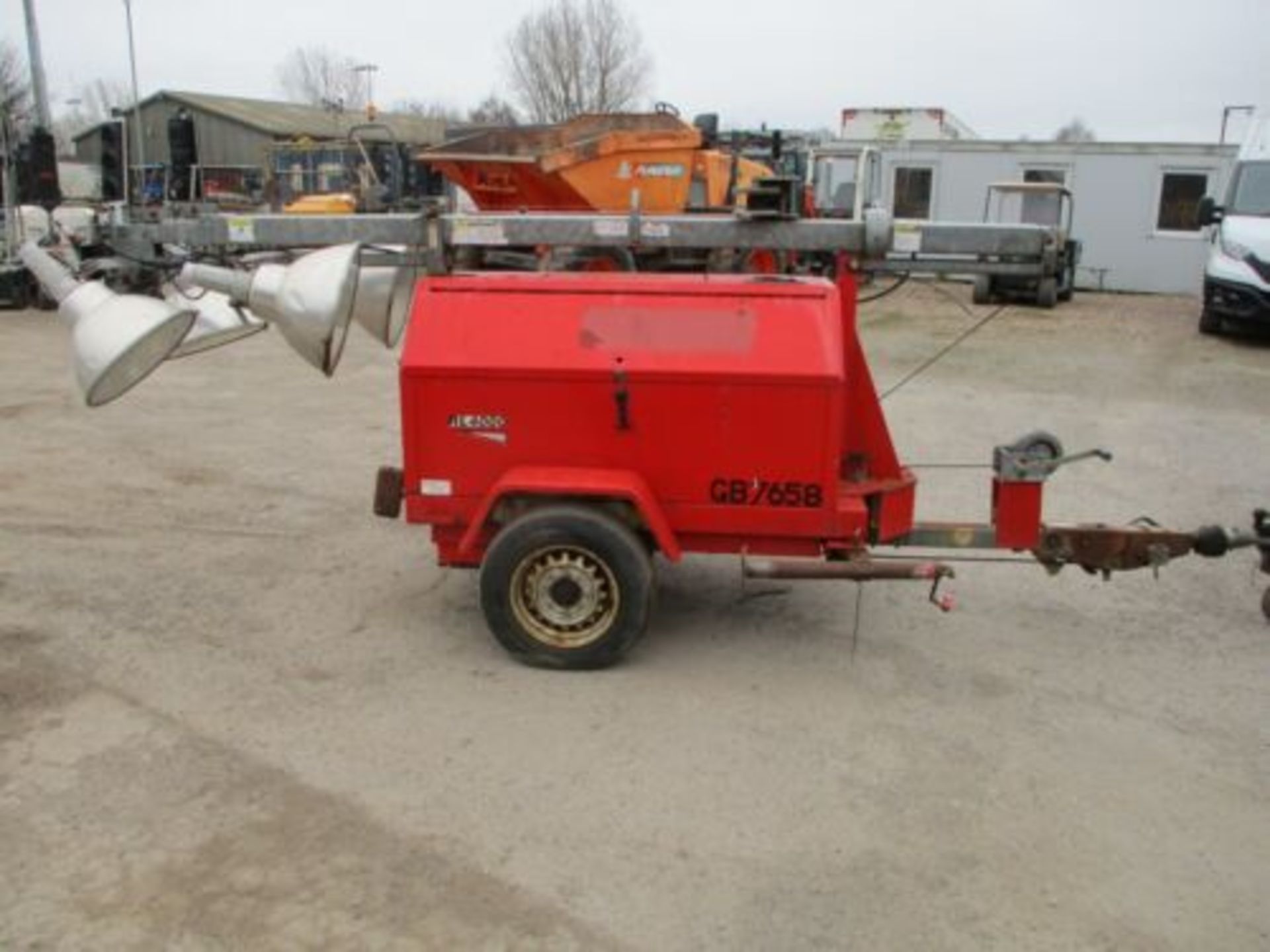 TEREX TOWER LIGHT LIGHTING TOWER DIESEL TOWABLE KUBOTA ENGINE - Image 8 of 8