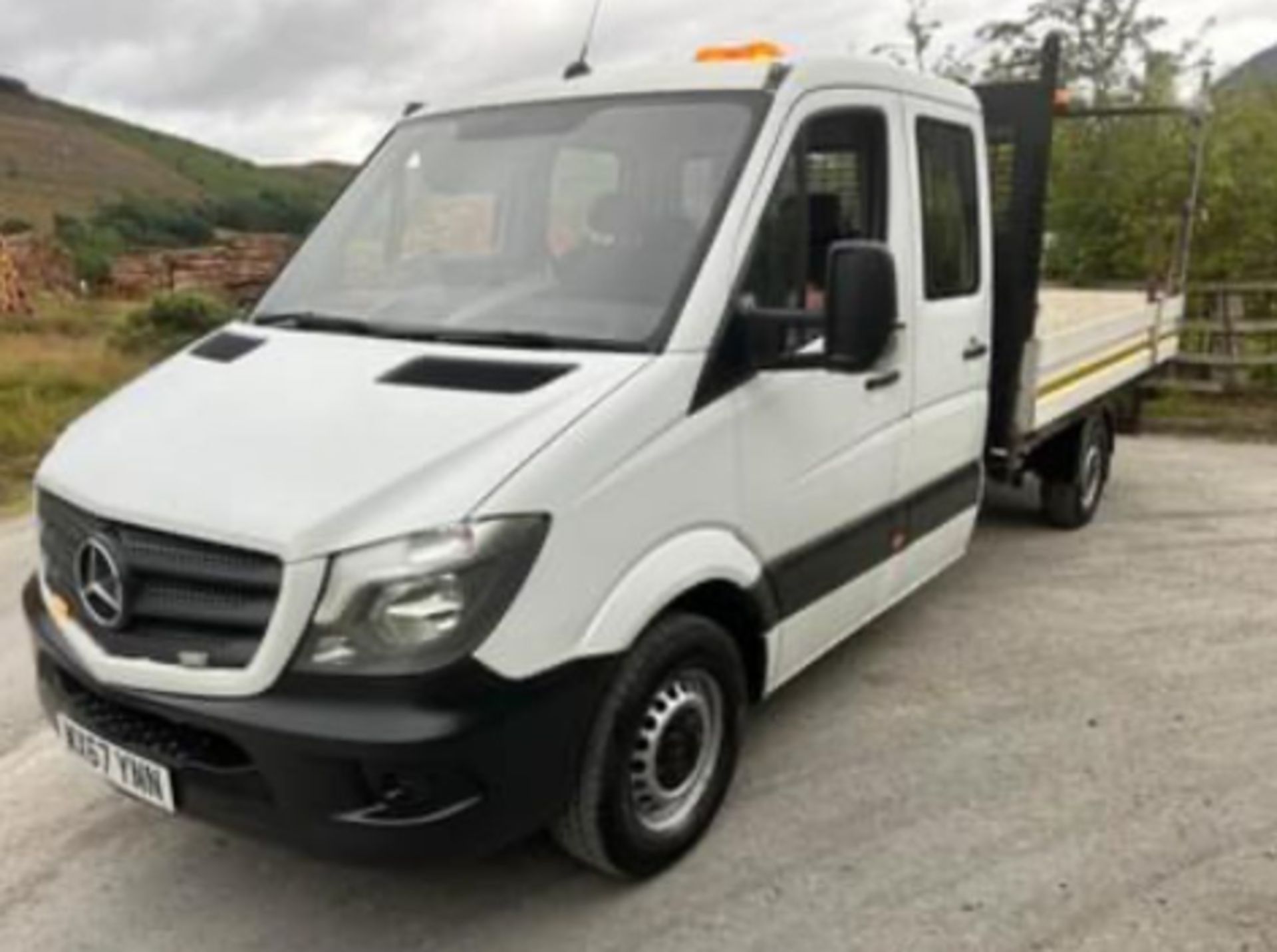 2017 MERCEDES SPRINTER DOUBLE CAB PICKUP TRUCK DROPSIDE BODY 7 SEATER EURO 6 - Image 10 of 11