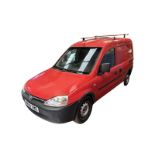 RED PANEL VAN DELIGHT: 2010 VAUXHALL COMBO, PARKING SENSORS INCLUDED >>--NO VAT ON HAMMER--<<