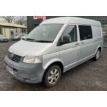 2008 VOLKSWAGEN TRANSPORTER T30 LWB SILVER HIGH TOP 2.5 TDI PD 130PS >>--NO VAT ON HAMMER