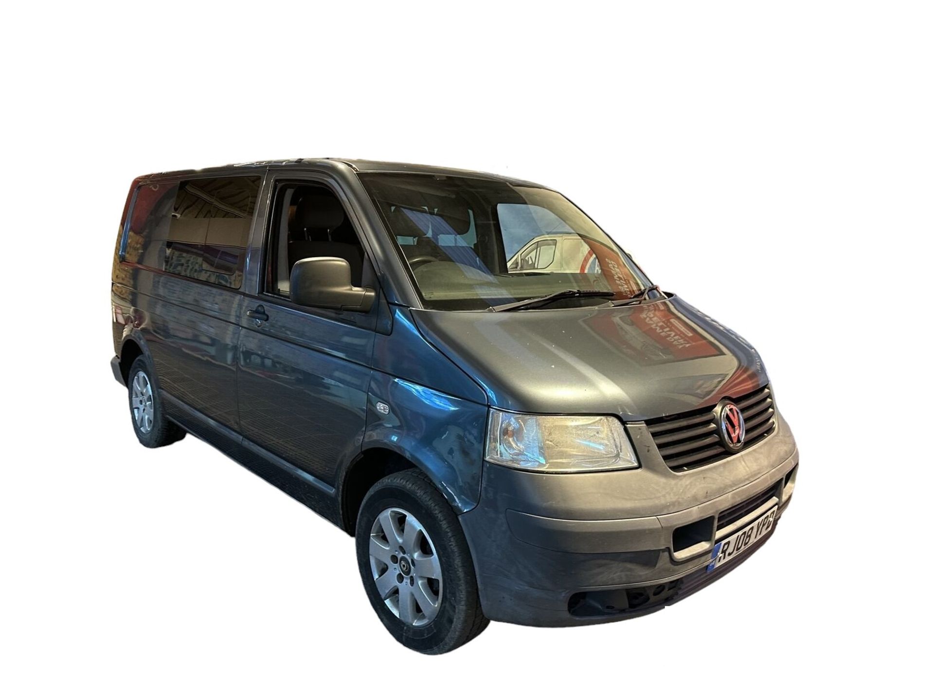 GREY BEAUTY: 2008 VW TRANSPORTER T5 T30 2.5TDI DSG CREW CAB >>--NO VAT ON HAMMER--<<