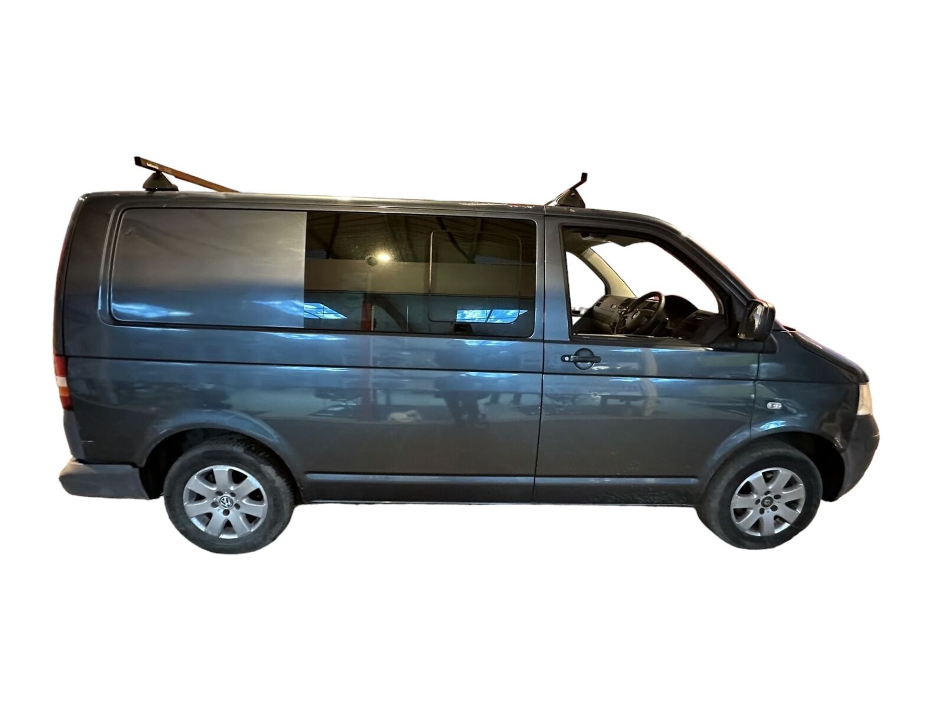 GREY BEAUTY: 2008 VW TRANSPORTER T5 T30 2.5TDI DSG CREW CAB >>--NO VAT ON HAMMER--<< - Bild 2 aus 11