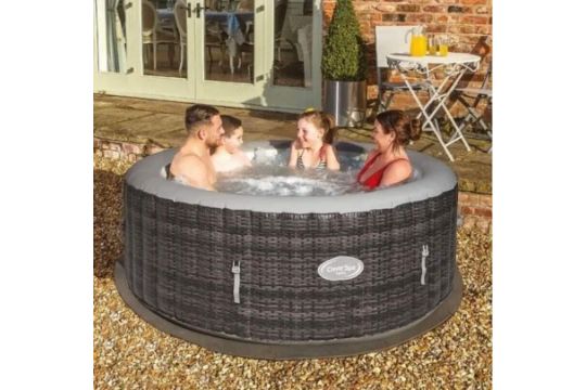 NEW CATIZ 4 PERSON JACUZZI - BUILT IN PUMP AND HEATER - 110 AIR JETS - INFLATES IN 5 MINUTES - Image 1 of 2