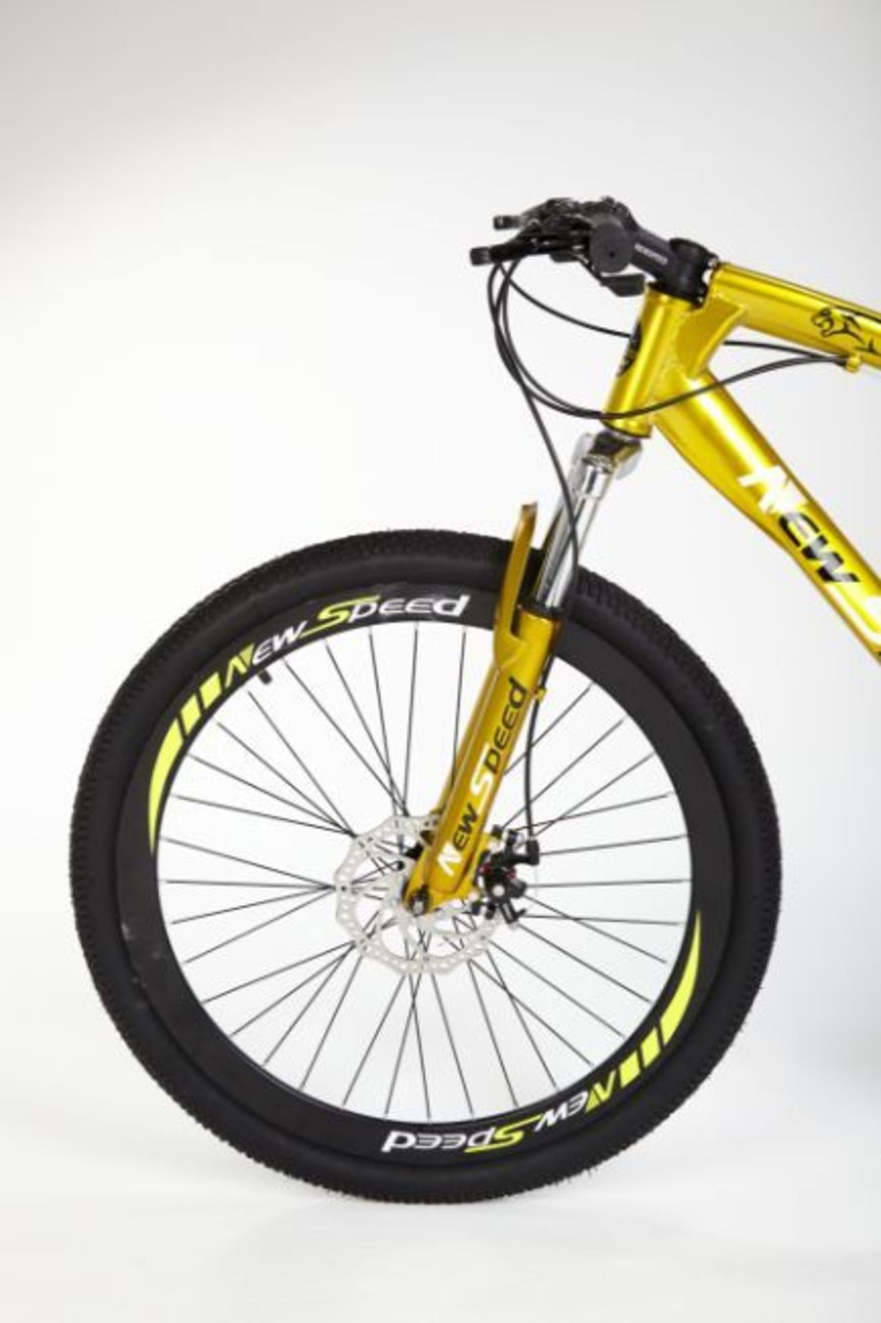 JOB LOT 5 X BRAND NEW NEW SPEED 21 GEARS STUNNING SUSPENSION GOLD COLOURED MOUNTAIN BIKE - Image 5 of 11