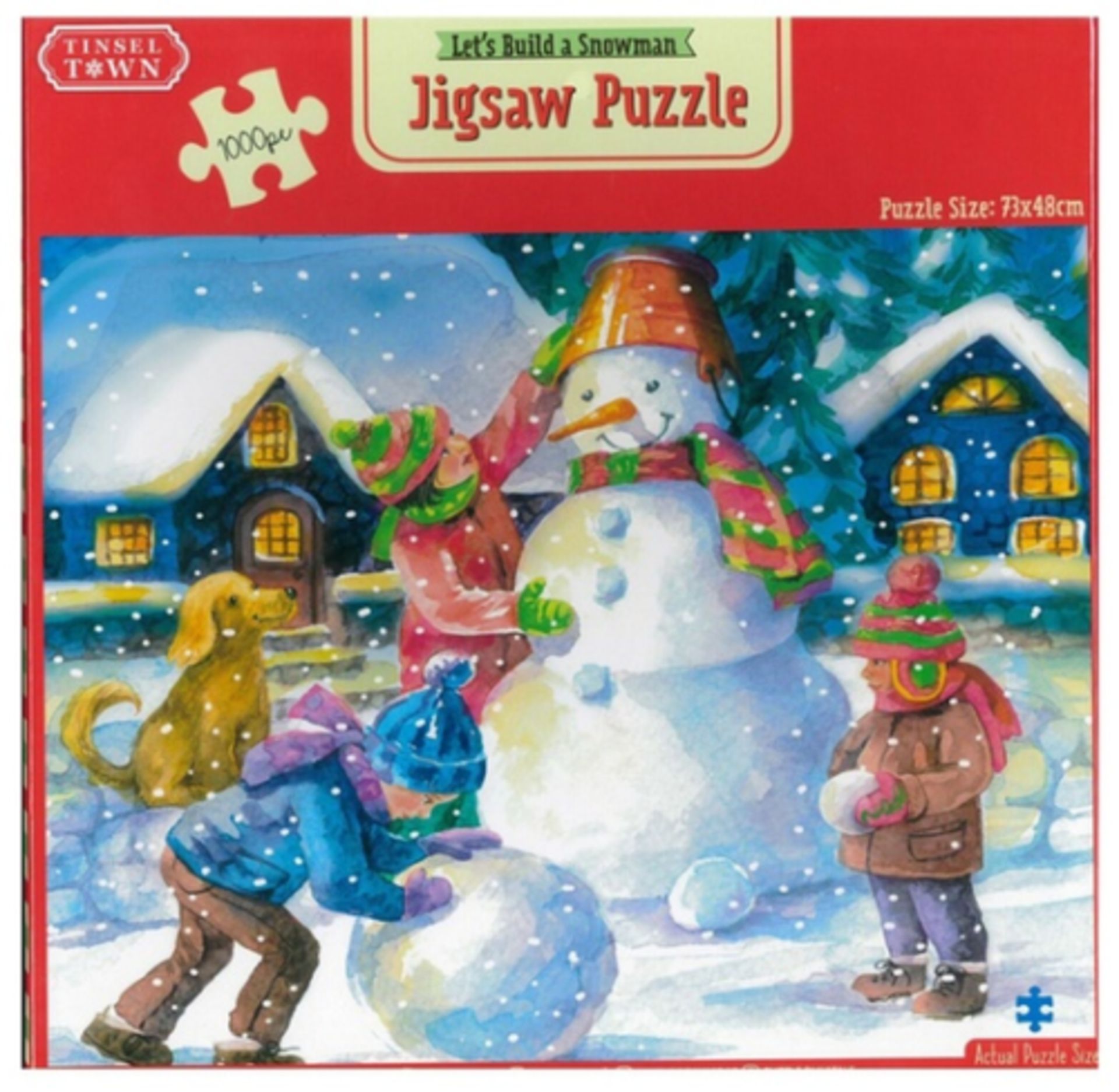 PALLET CONTAING 80 X SNOWMAN 1000 PC CHRISTMAS PUZZLE