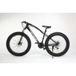 MOUNTAIN BIKE BICYCLE MEN/WOMEN FAT TIRE 26" WITH FRONT SUSPENSION - BLACK (04)